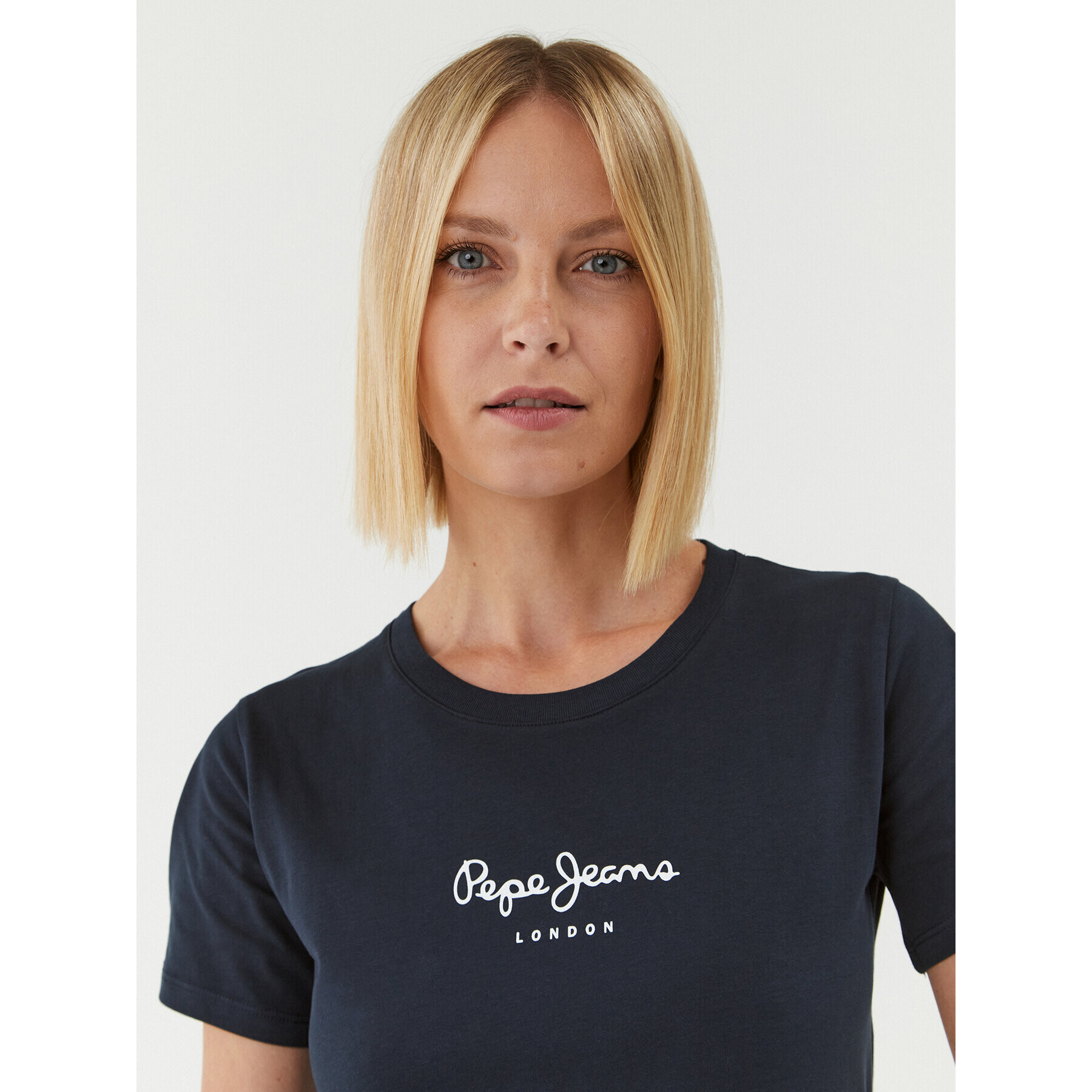 Pepe Jeans T-Shirt Wendys PL505710 Tmavomodrá Regular Fit - Pepit.cz