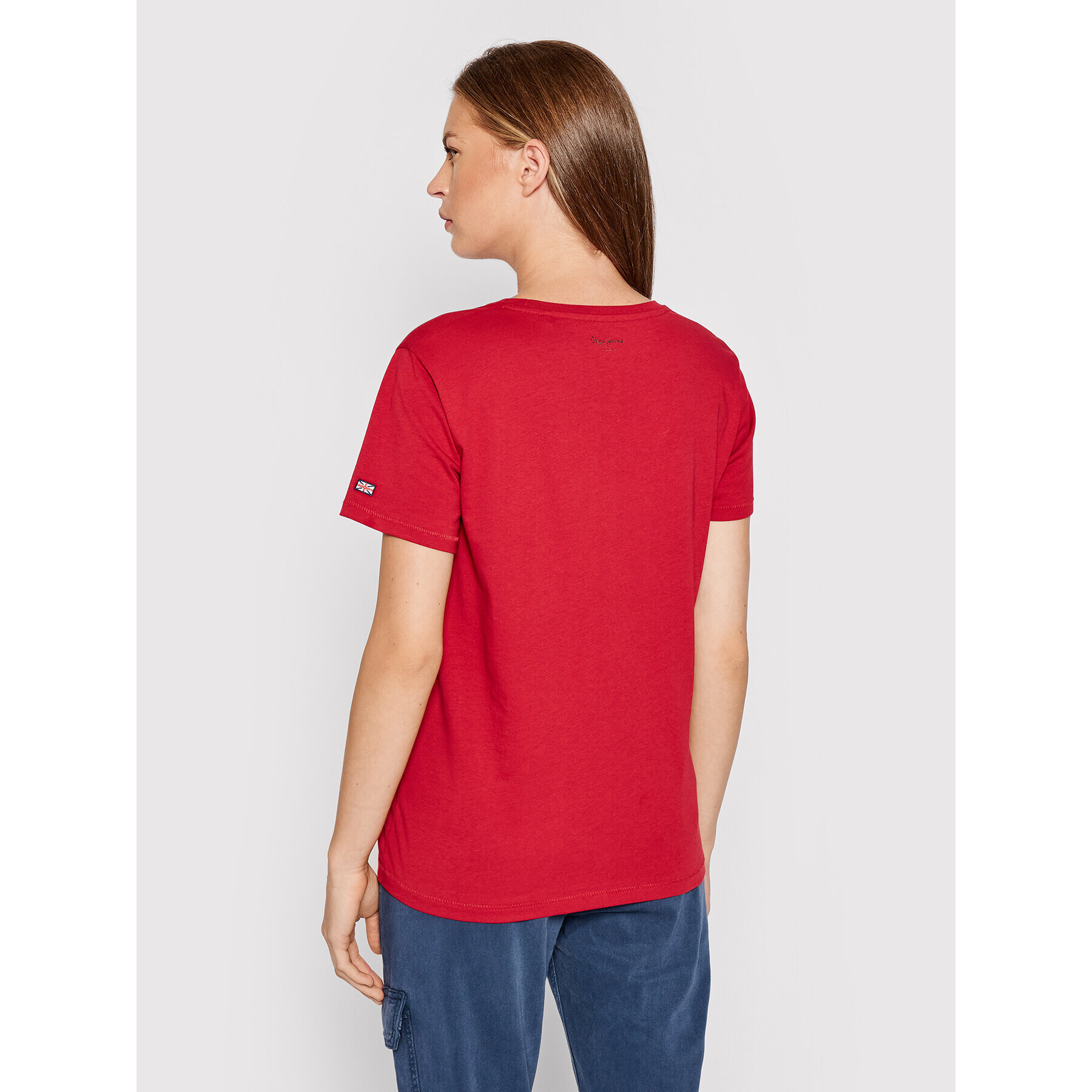 Pepe Jeans T-Shirt Zeldas PL505037 Červená Regular Fit - Pepit.cz