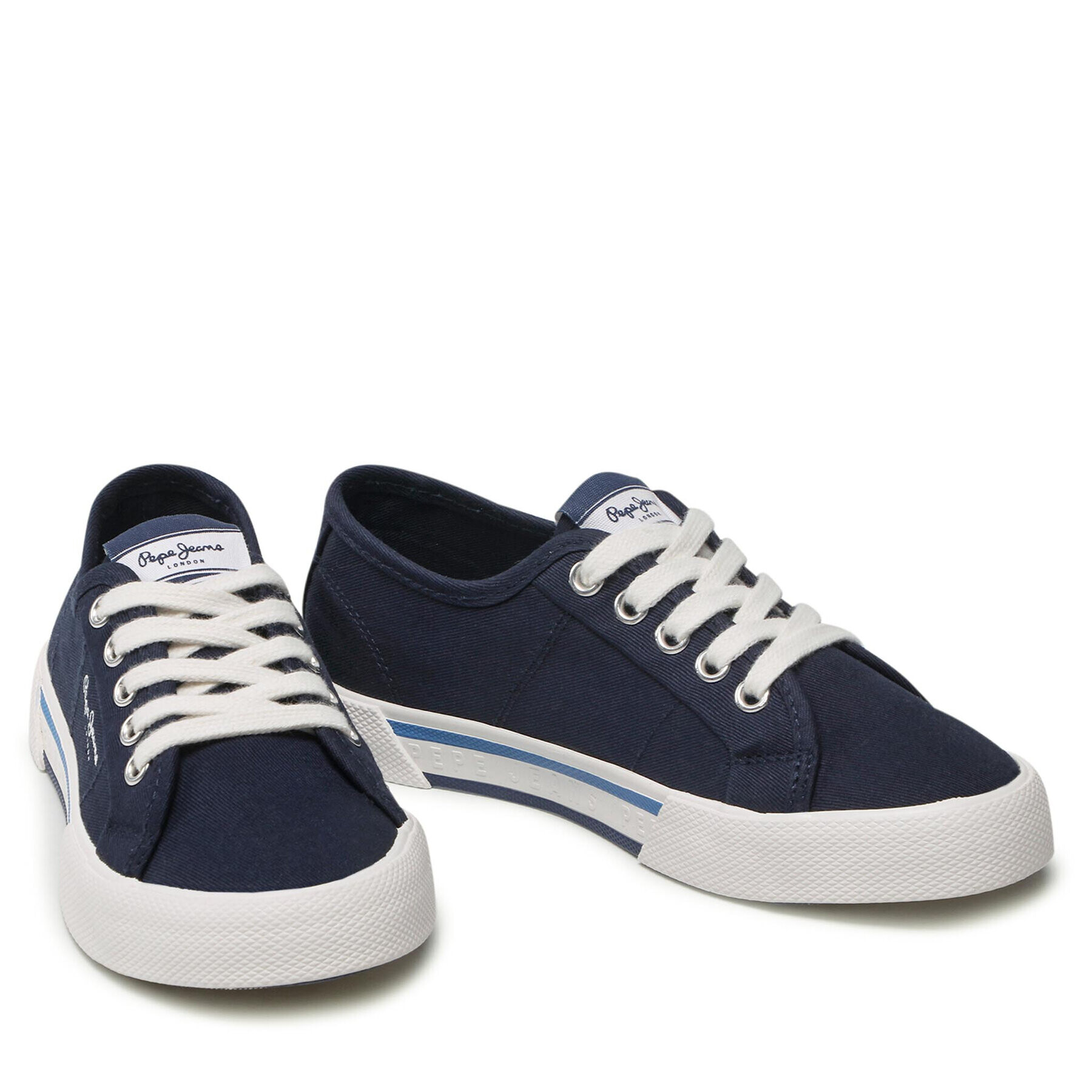 Pepe Jeans Tenisky Brady Boy Basic PBS30527 Tmavomodrá - Pepit.cz