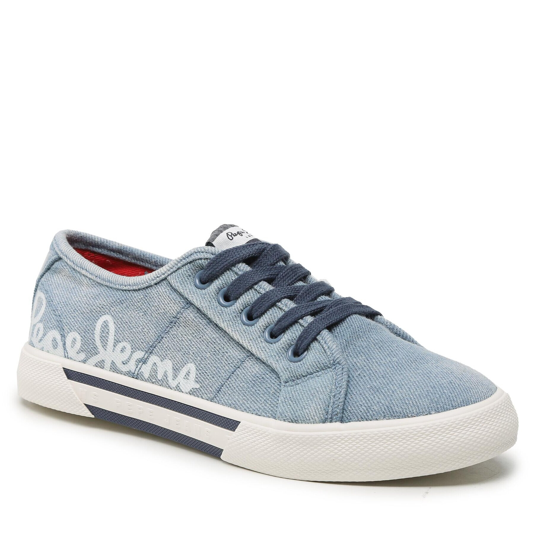 Pepe Jeans Tenisky Brady Denim W PLS31438 Modrá - Pepit.cz