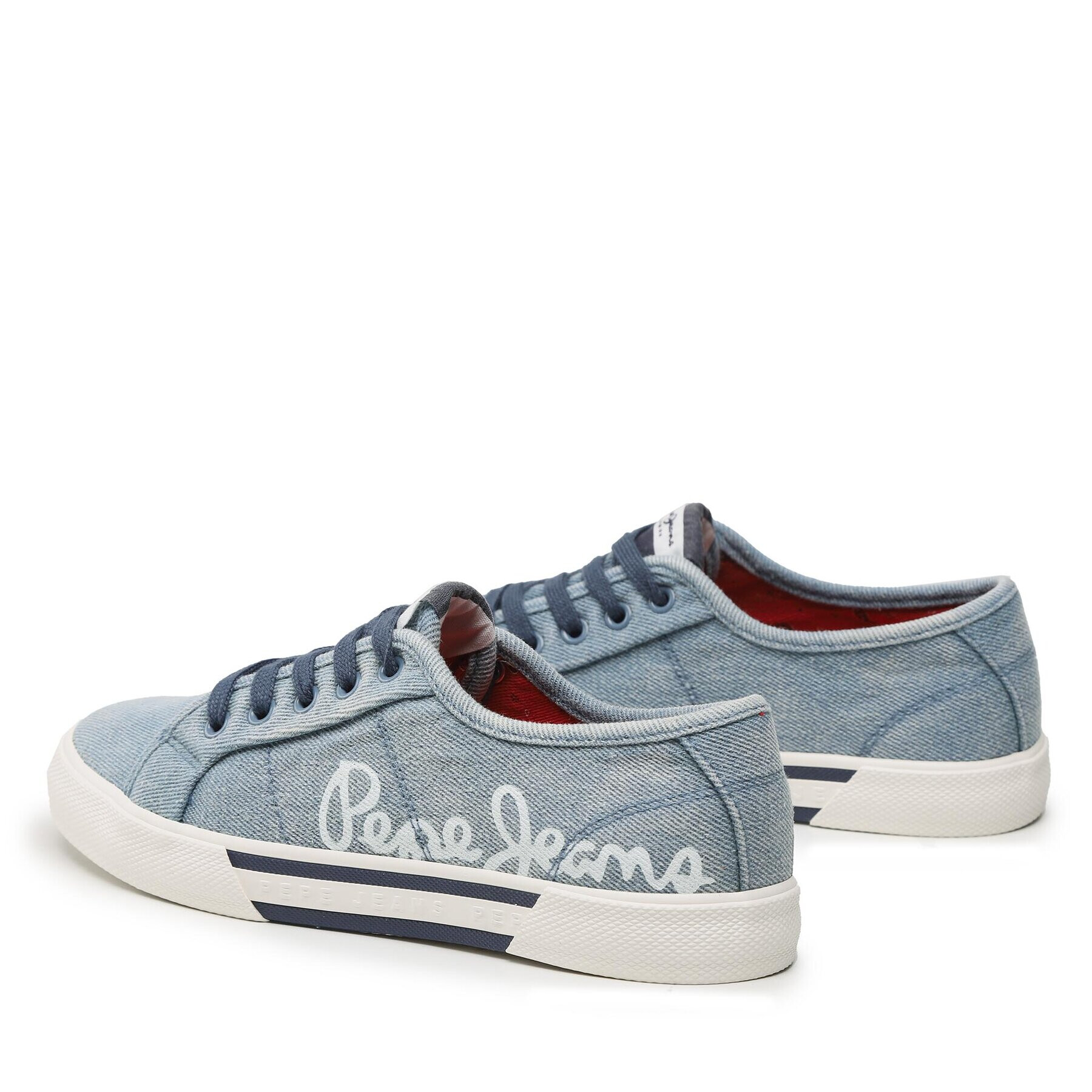 Pepe Jeans Tenisky Brady Denim W PLS31438 Modrá - Pepit.cz