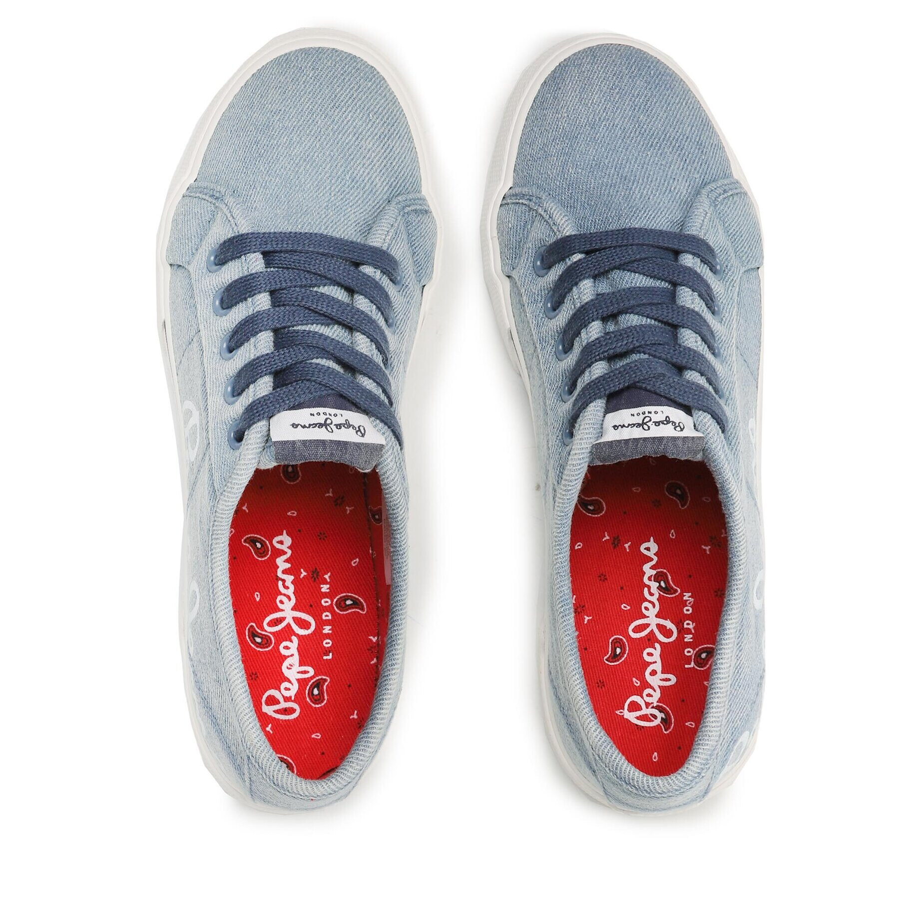 Pepe Jeans Tenisky Brady Denim W PLS31438 Modrá - Pepit.cz