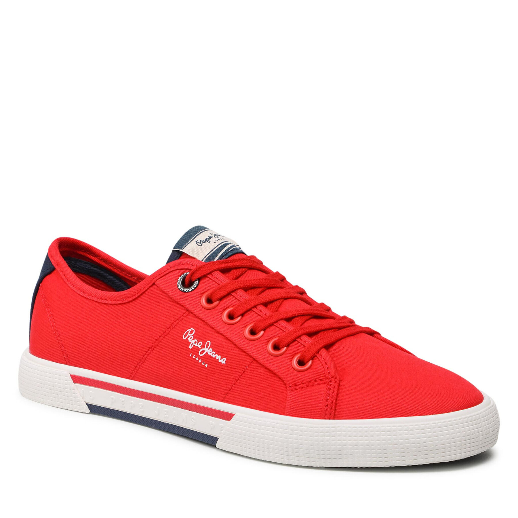 Pepe Jeans Tenisky Brady Men Basic PMS30816 Červená - Pepit.cz