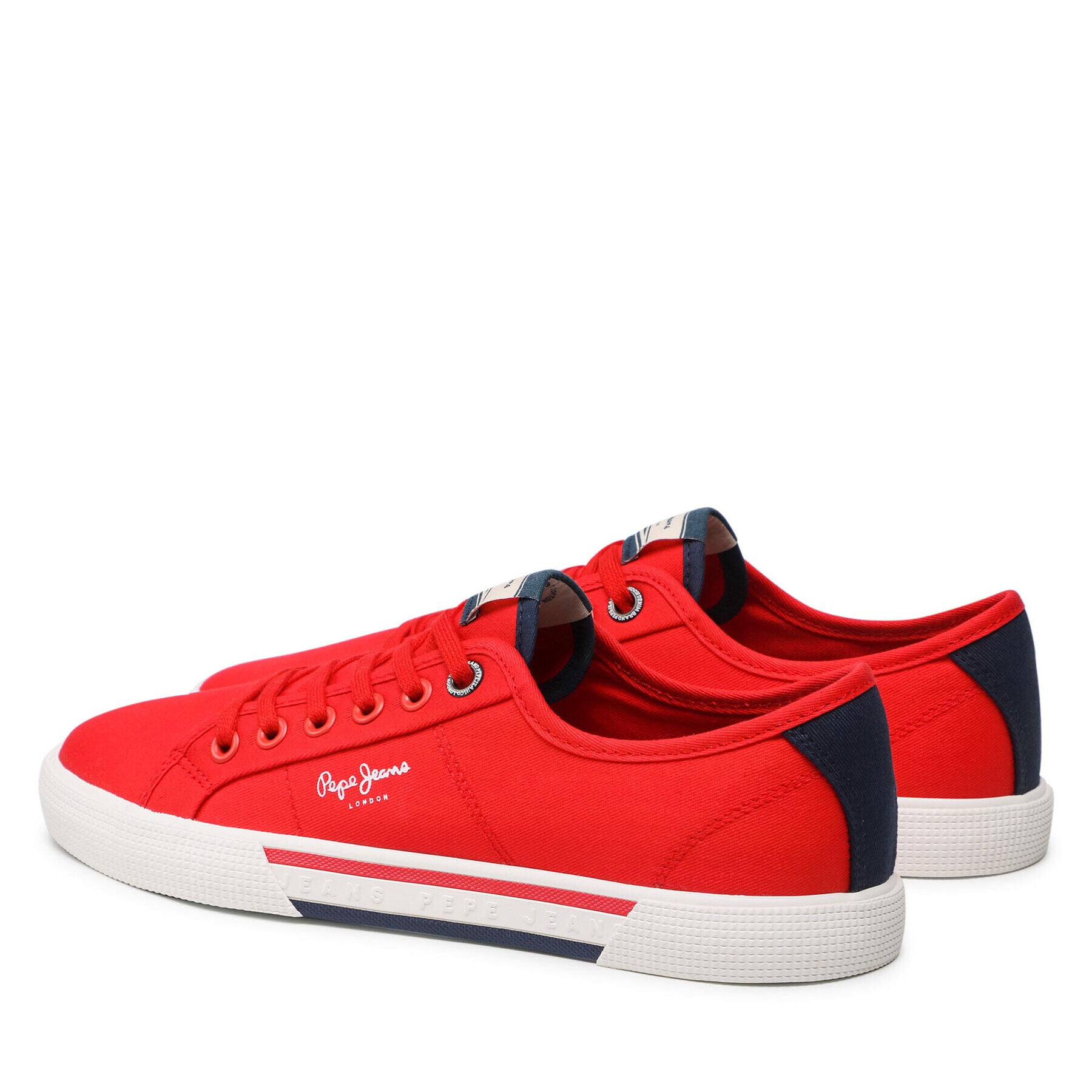 Pepe Jeans Tenisky Brady Men Basic PMS30816 Červená - Pepit.cz