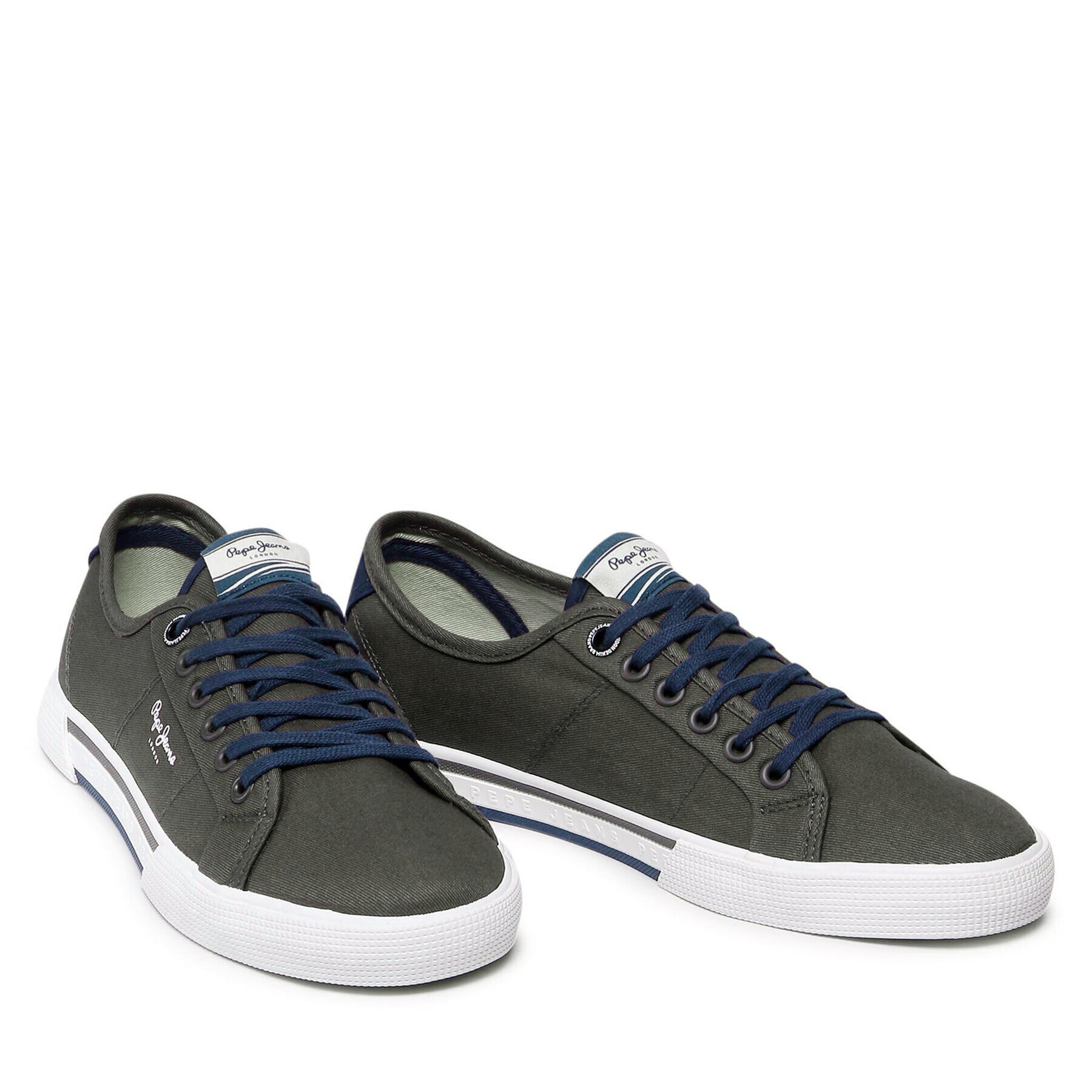 Pepe Jeans Tenisky Brady Men Basic PMS30816 Zelená - Pepit.cz