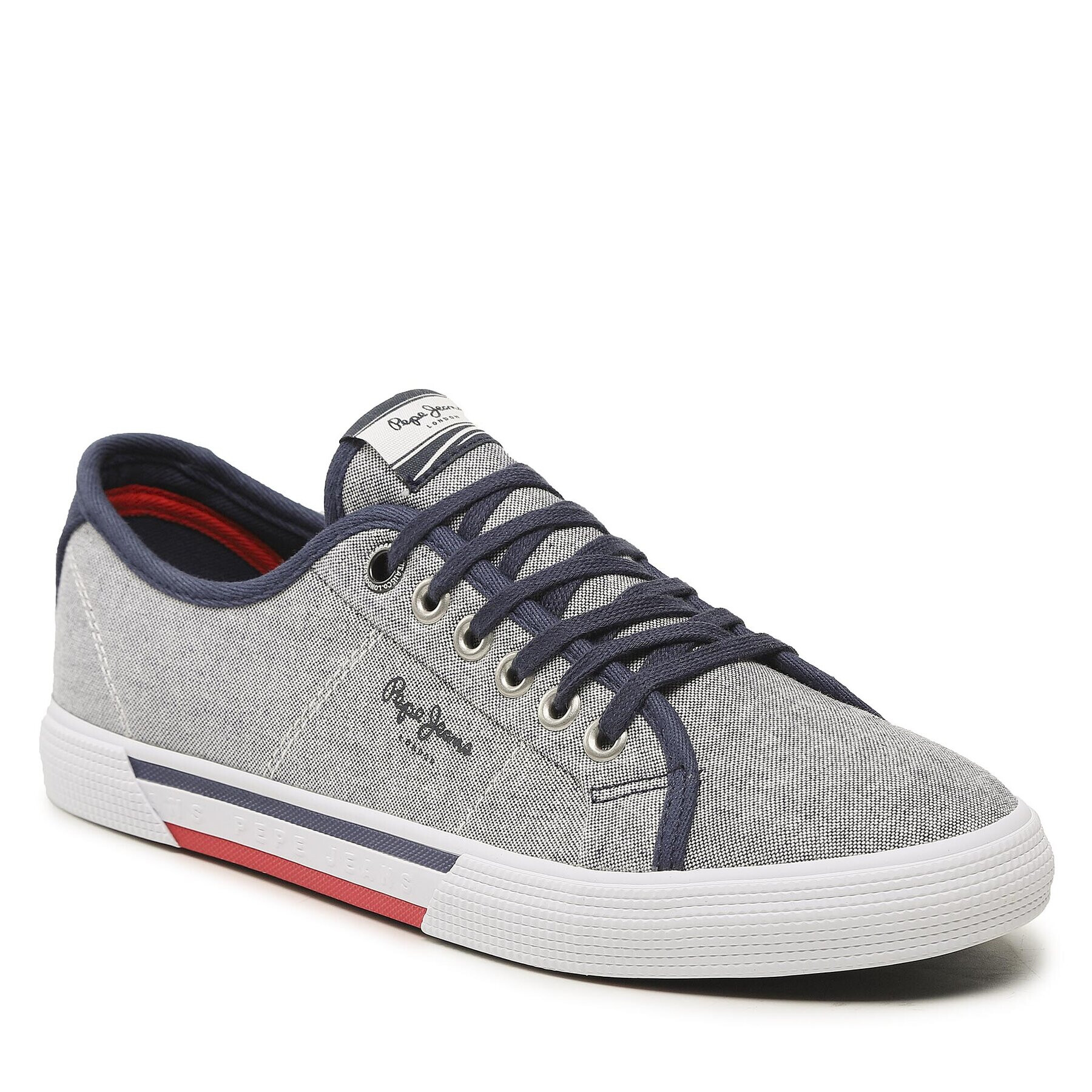 Pepe Jeans Tenisky Brady Men Chambray PMS30817 Tmavomodrá - Pepit.cz