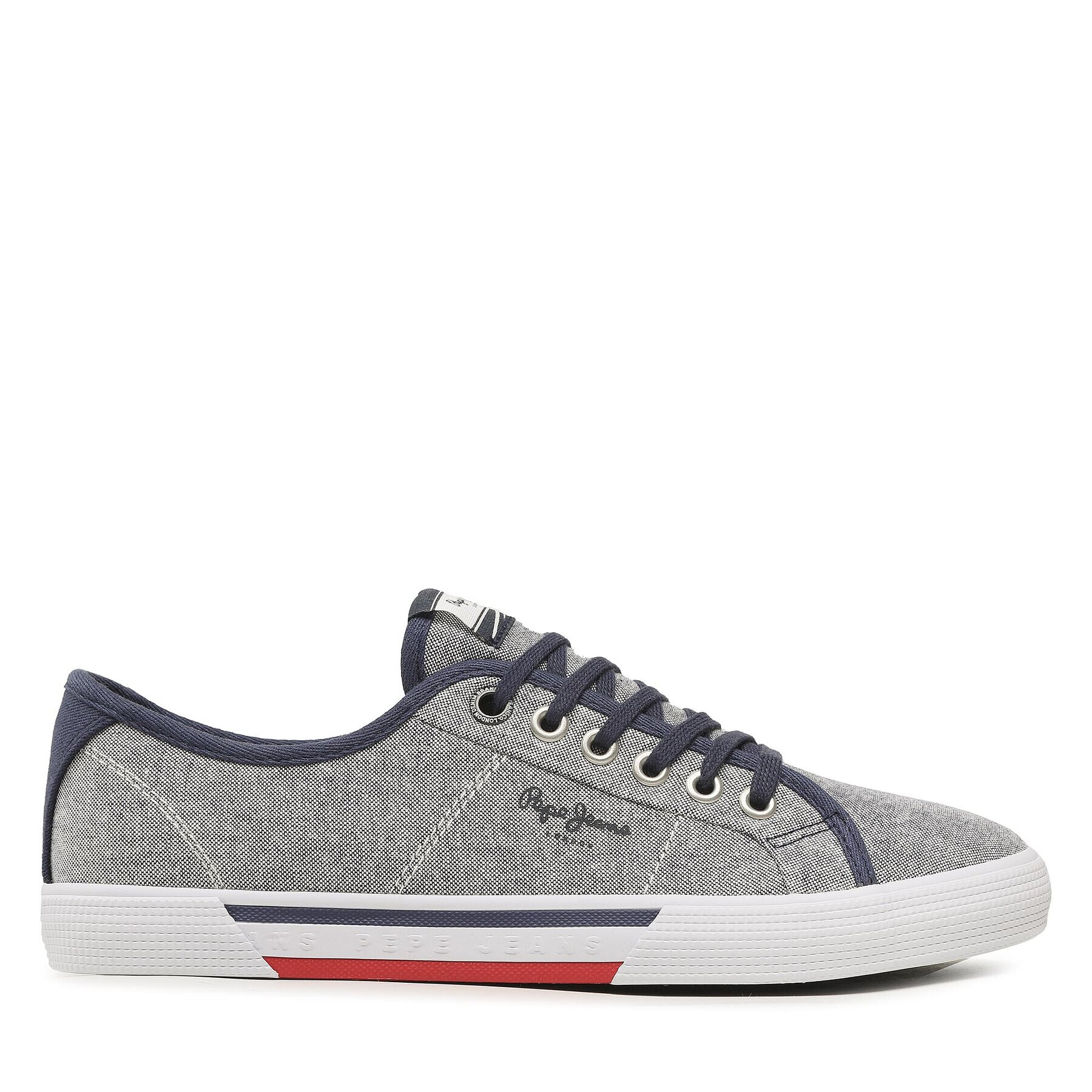 Pepe Jeans Tenisky Brady Men Chambray PMS30817 Tmavomodrá - Pepit.cz