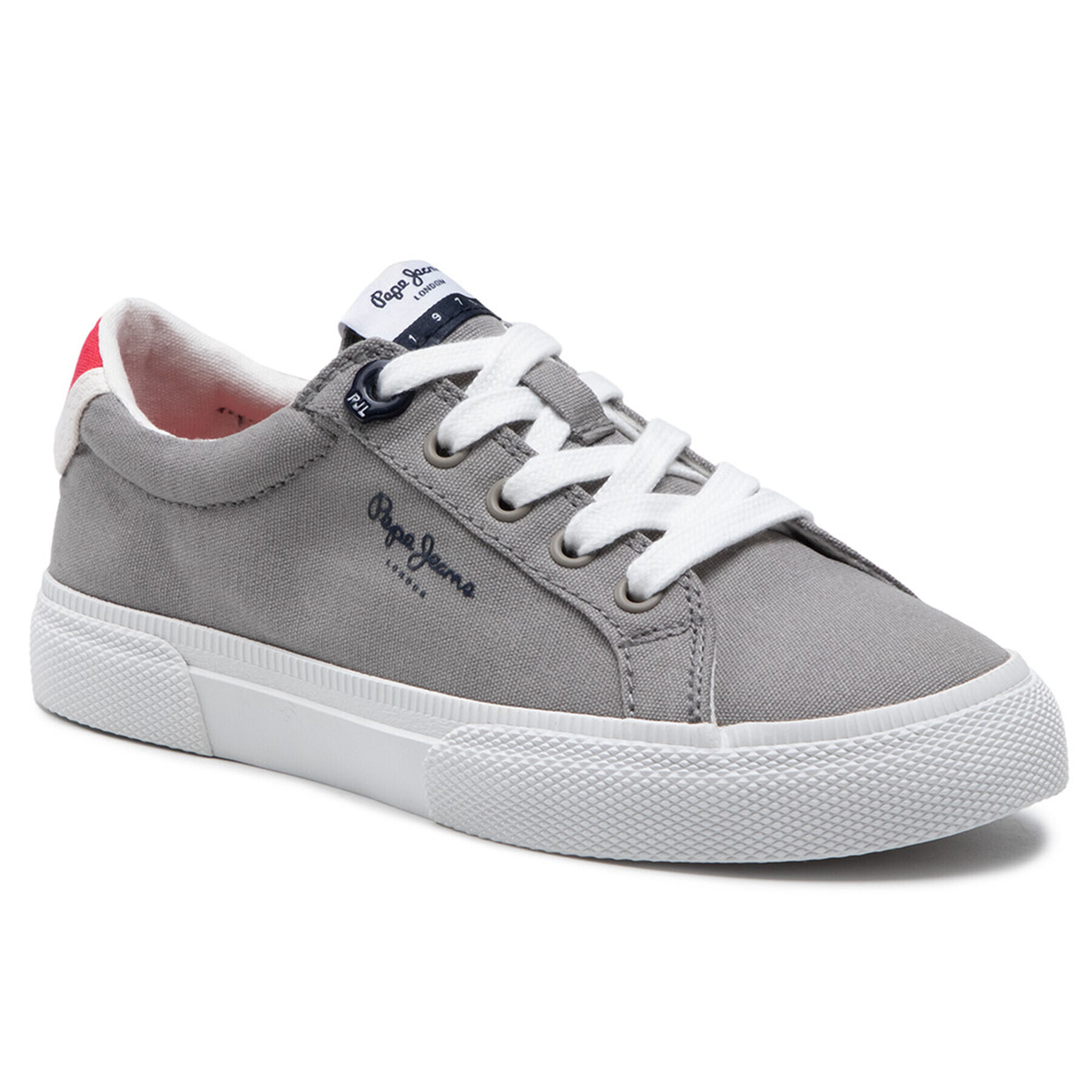 Pepe Jeans Tenisky Kenton Basic Boy SS2 PBS30474 Šedá - Pepit.cz