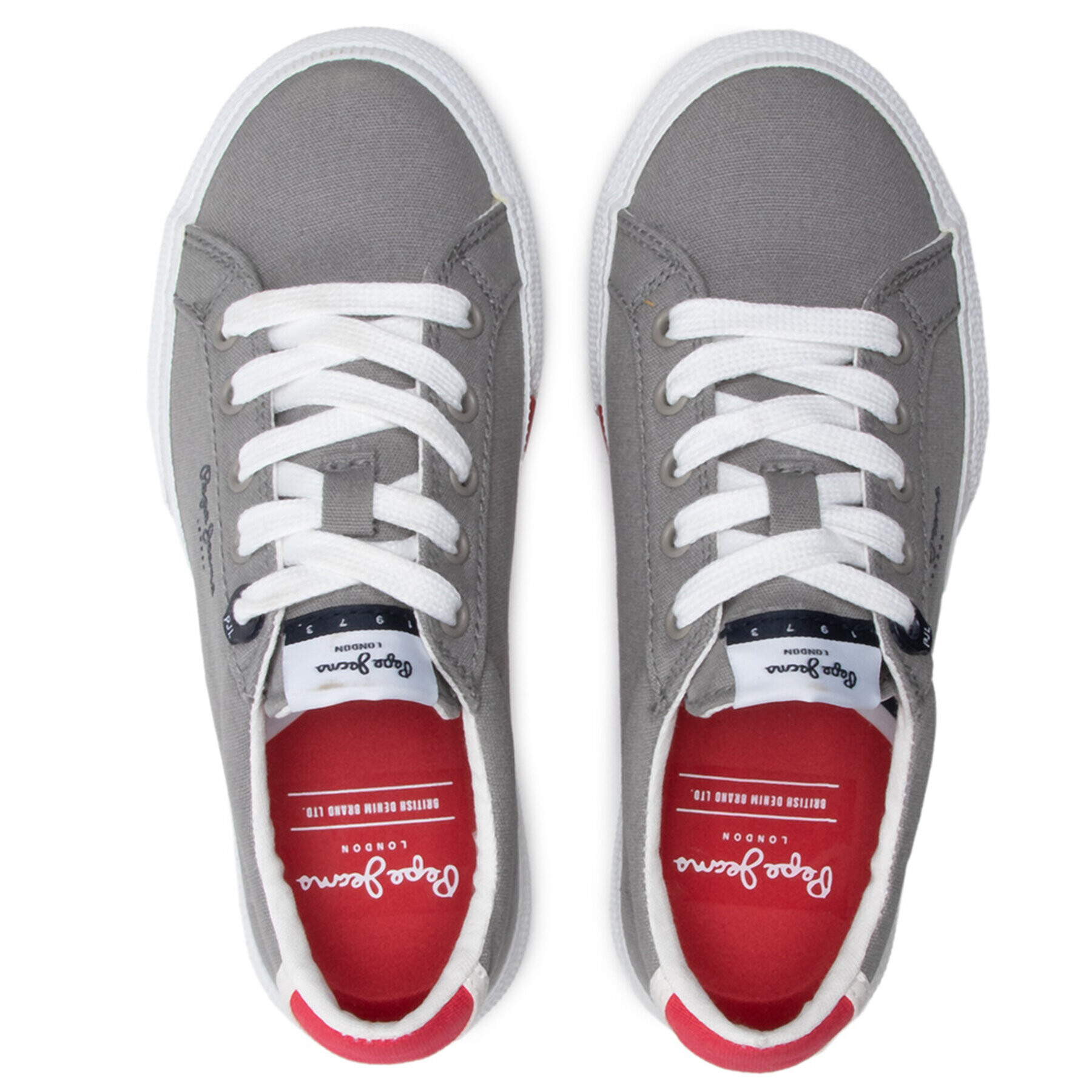 Pepe Jeans Tenisky Kenton Basic Boy SS2 PBS30474 Šedá - Pepit.cz