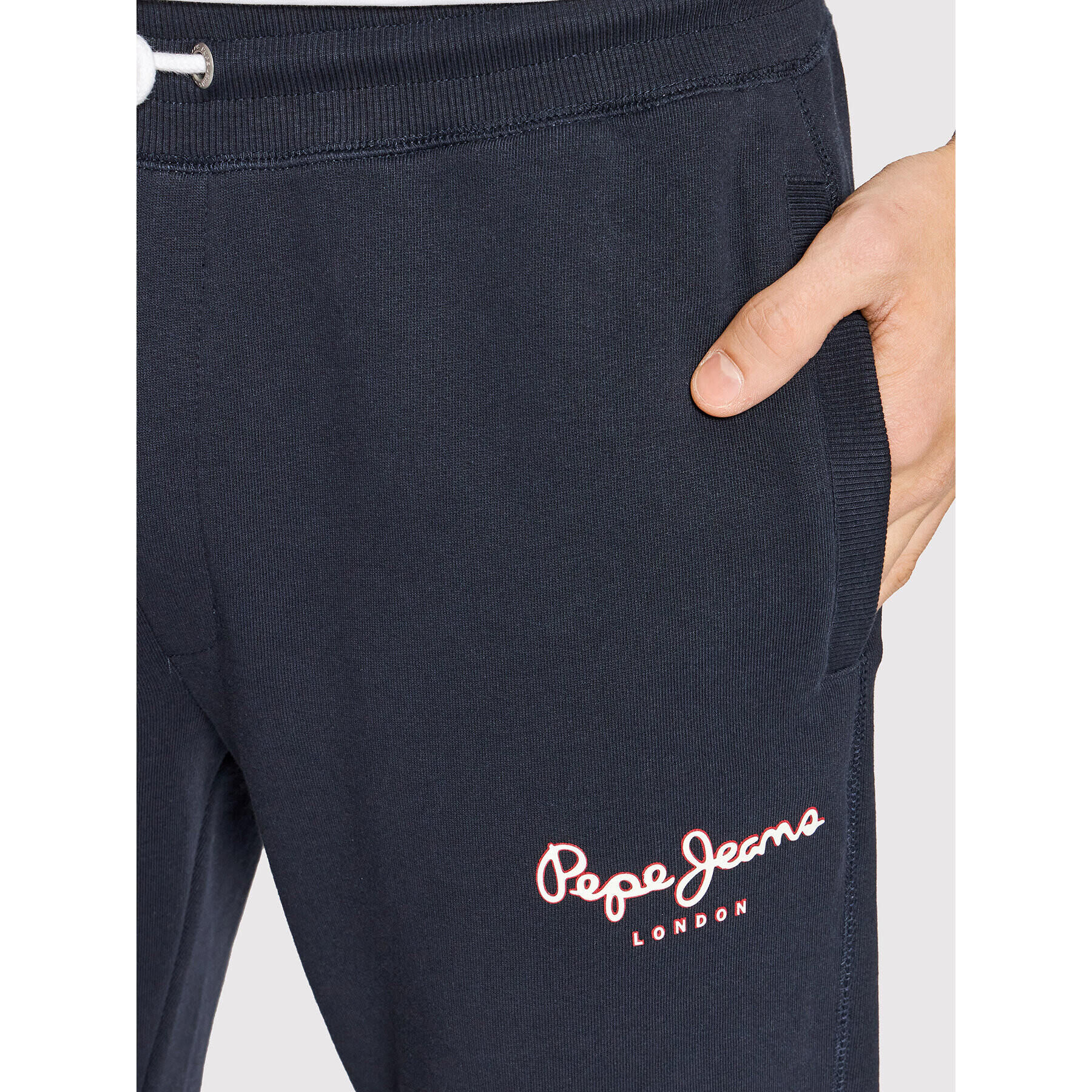 Pepe Jeans Teplákové kalhoty George PM211480 Tmavomodrá Slim Fit - Pepit.cz