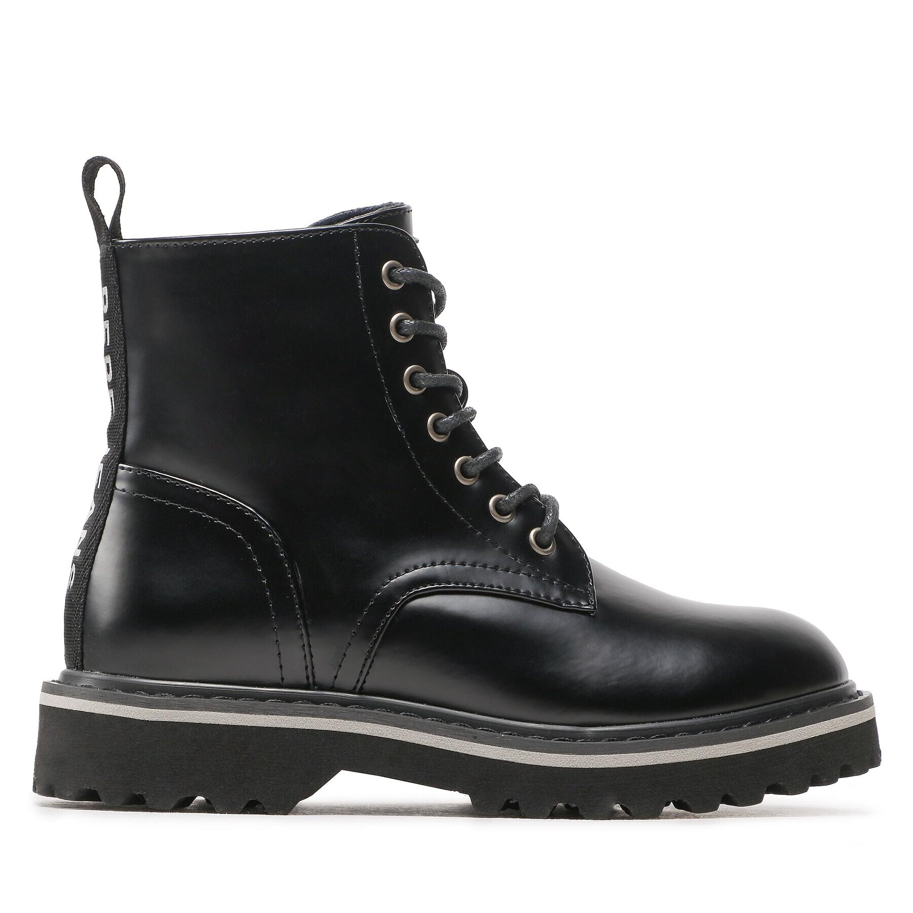 Pepe Jeans Turistická obuv Leia Boot Laces PBS50098 Černá - Pepit.cz