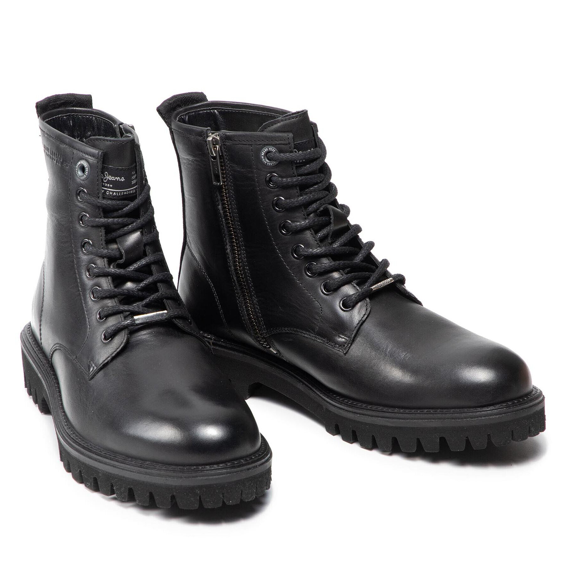 Pepe Jeans Turistická obuv Trucker Boot PMS50213 Černá - Pepit.cz