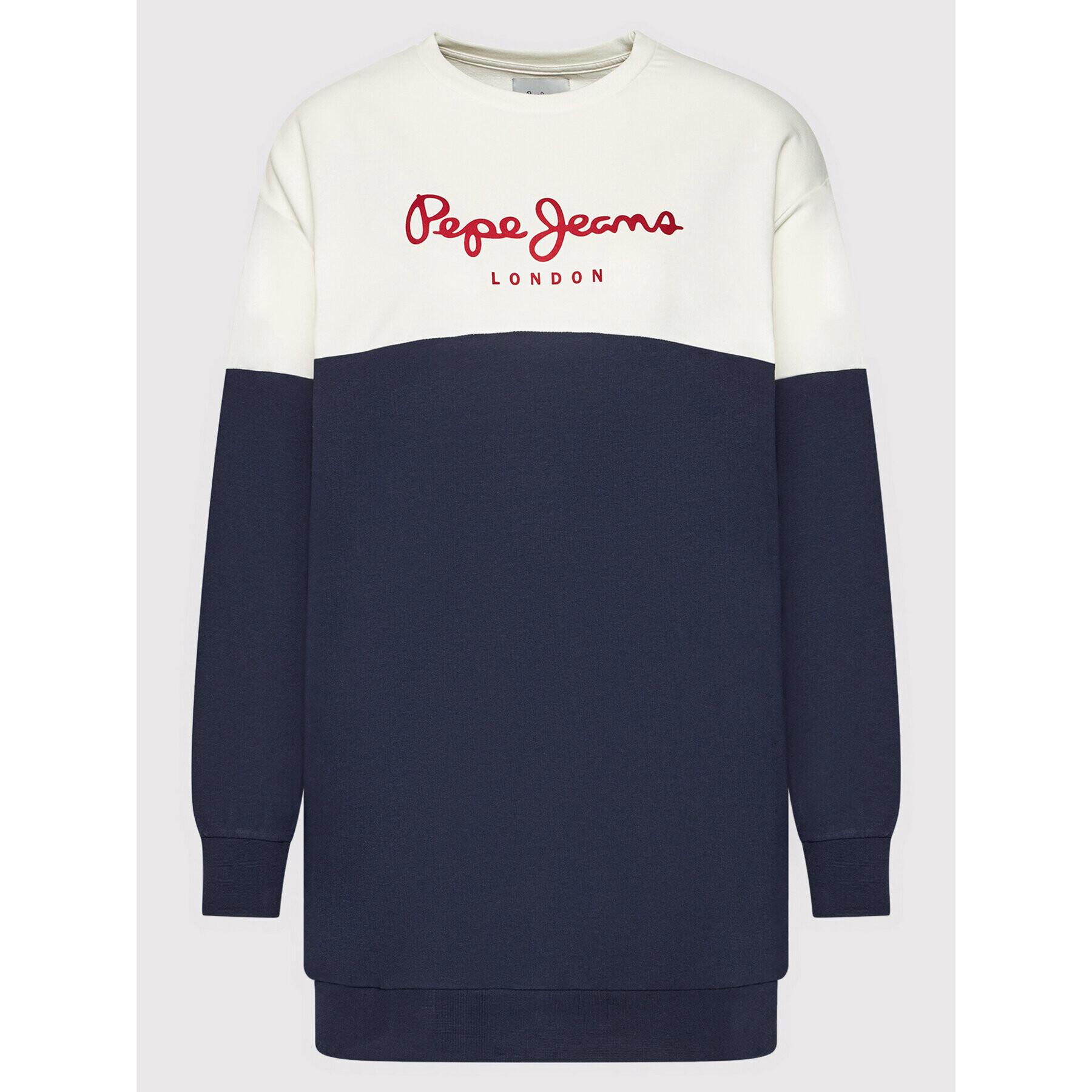 Pepe Jeans Úpletové šaty Blanche PL952987 Tmavomodrá Relaxed Fit - Pepit.cz