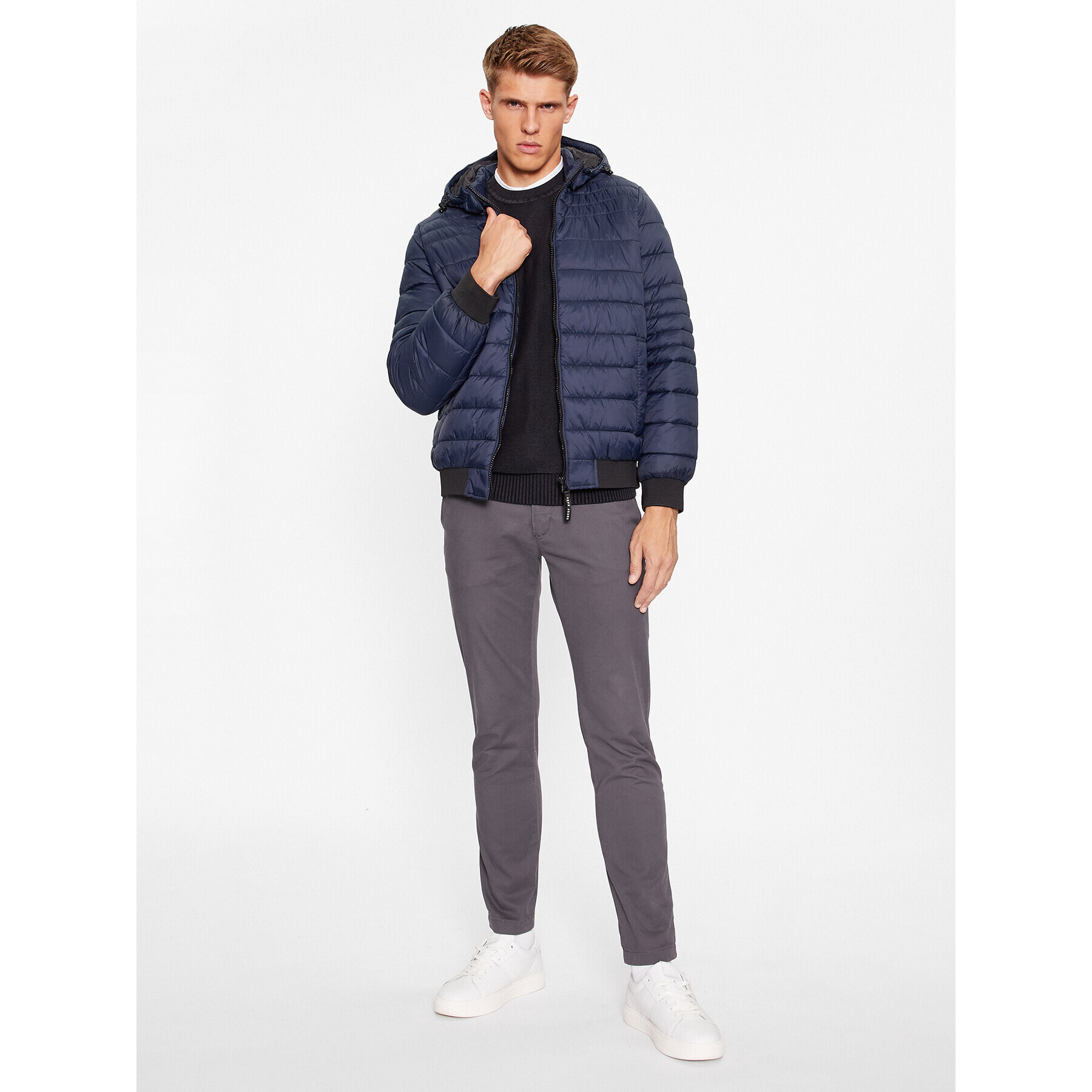 Pepe Jeans Vatovaná bunda Billy PM402865 Tmavomodrá Regular Fit - Pepit.cz