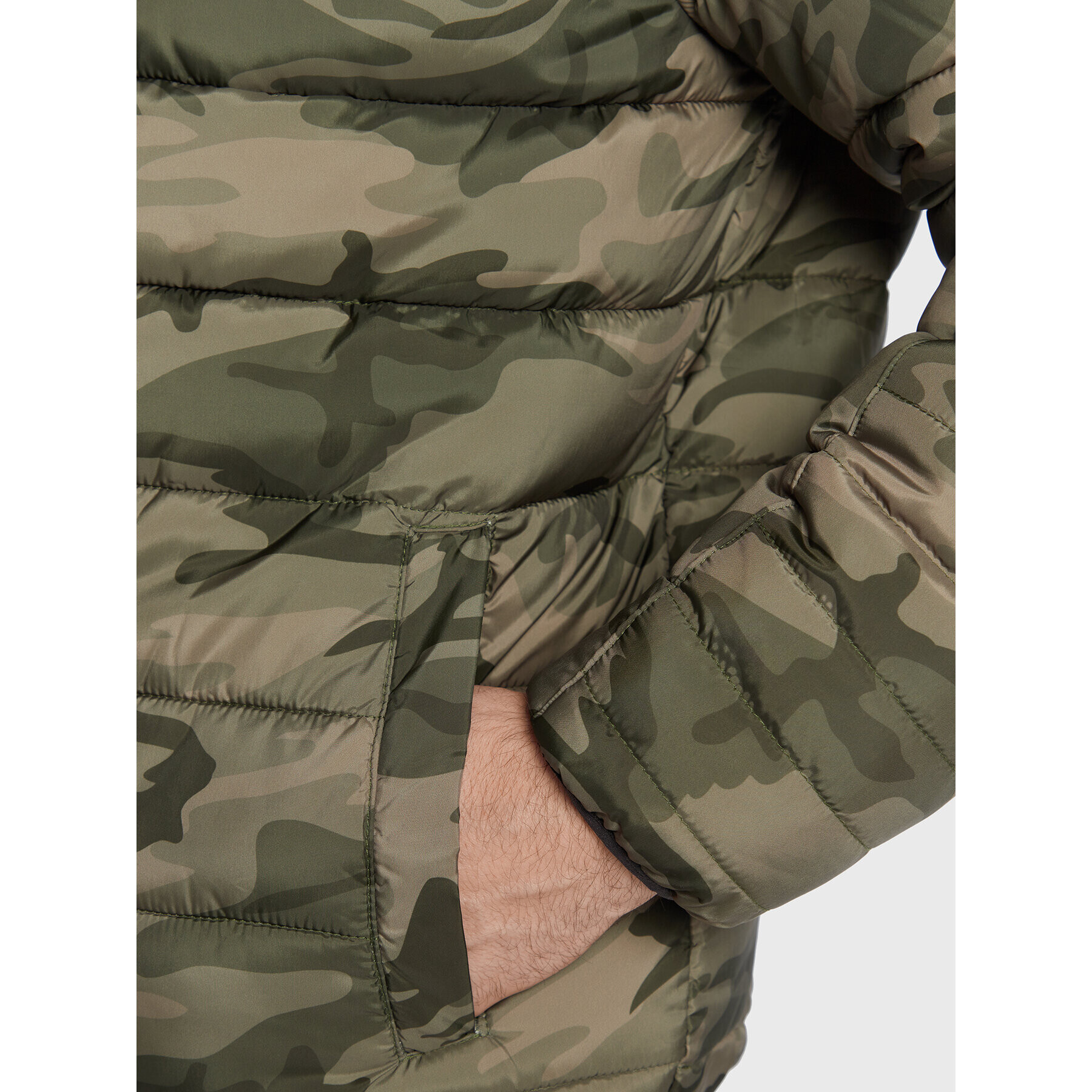 Pepe Jeans Vatovaná bunda Jack Camo PM402588 Zelená Regular Fit - Pepit.cz