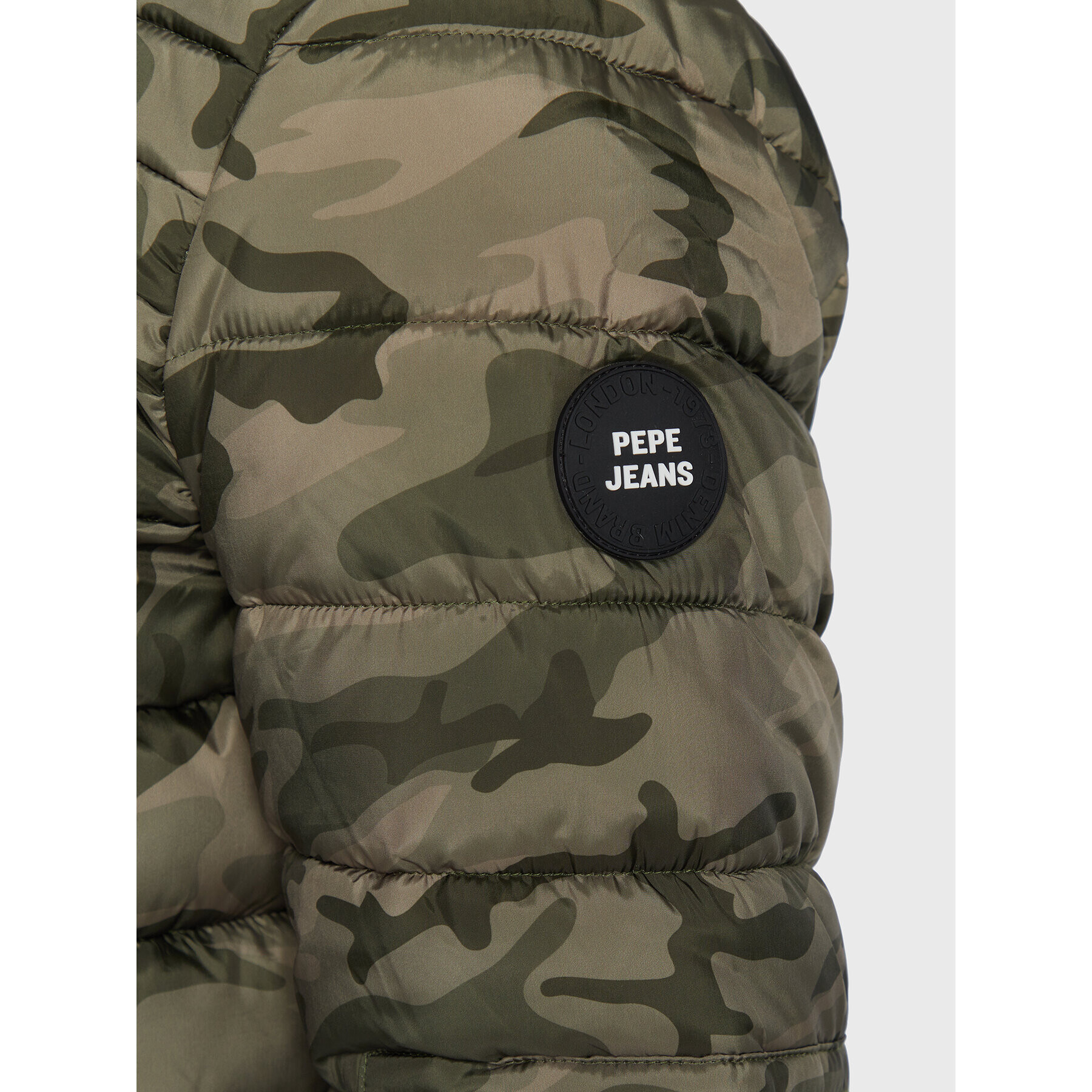 Pepe Jeans Vatovaná bunda Jack Camo PM402588 Zelená Regular Fit - Pepit.cz