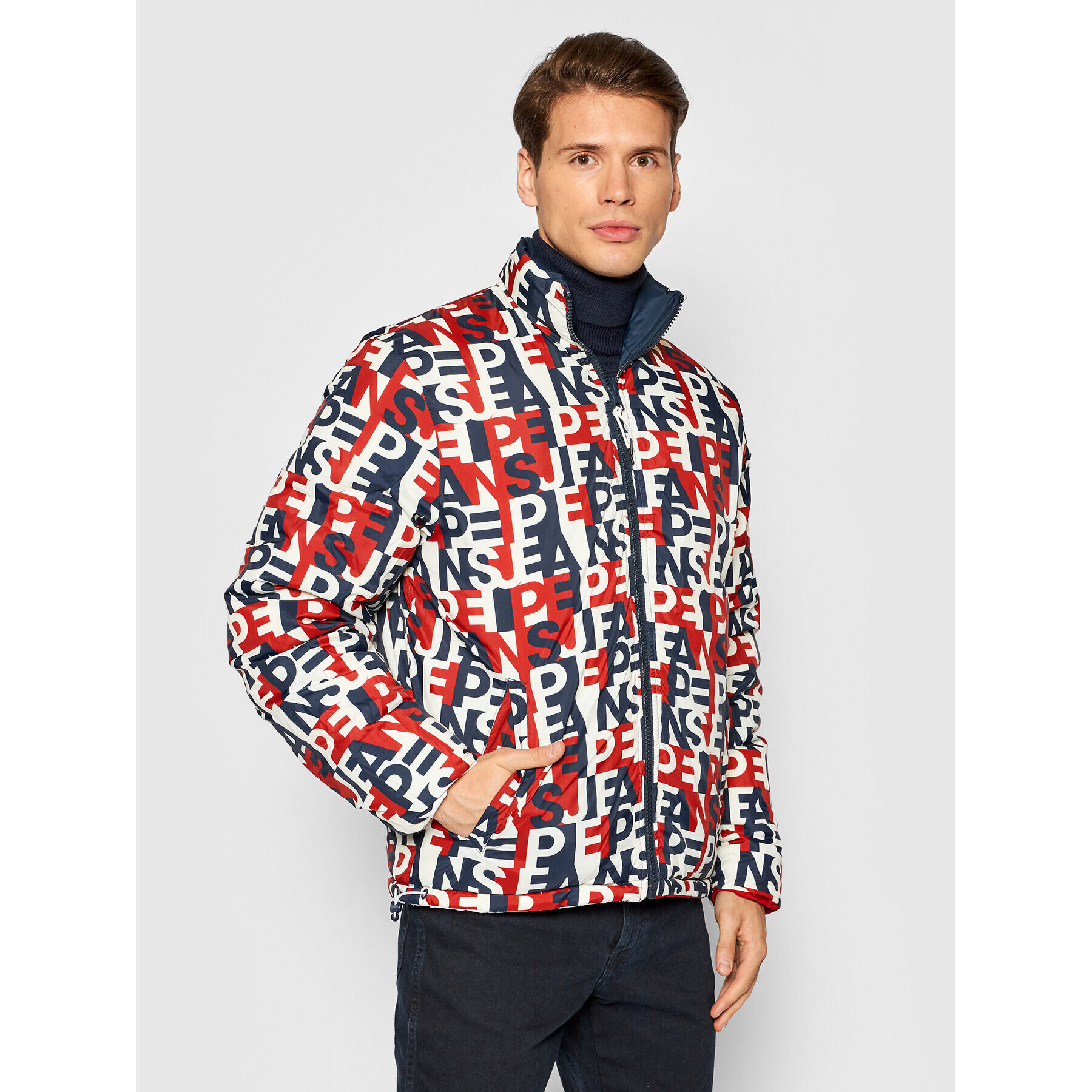 Pepe Jeans Vatovaná bunda Mark PM402454 Barevná Regular Fit - Pepit.cz