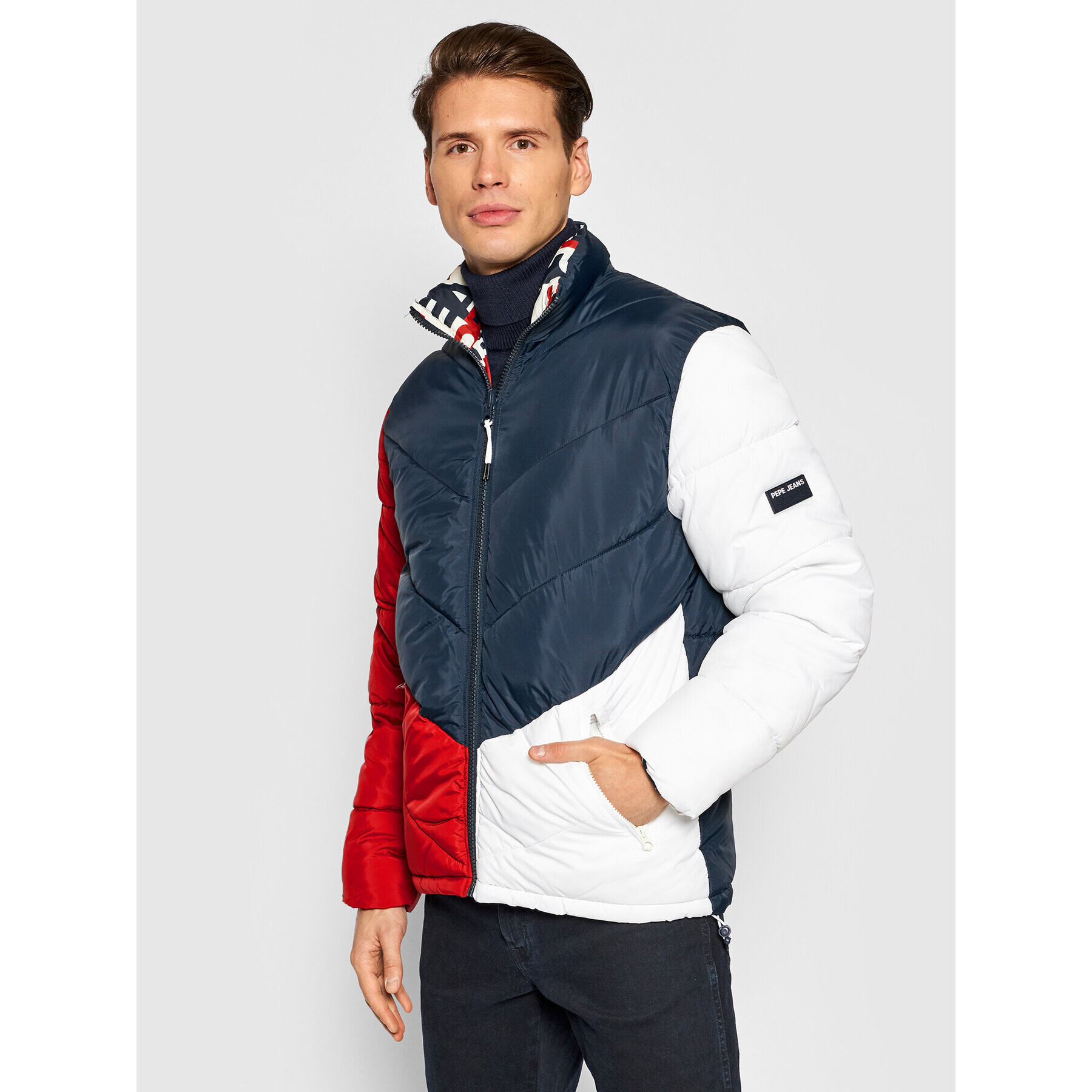 Pepe Jeans Vatovaná bunda Mark PM402454 Barevná Regular Fit - Pepit.cz