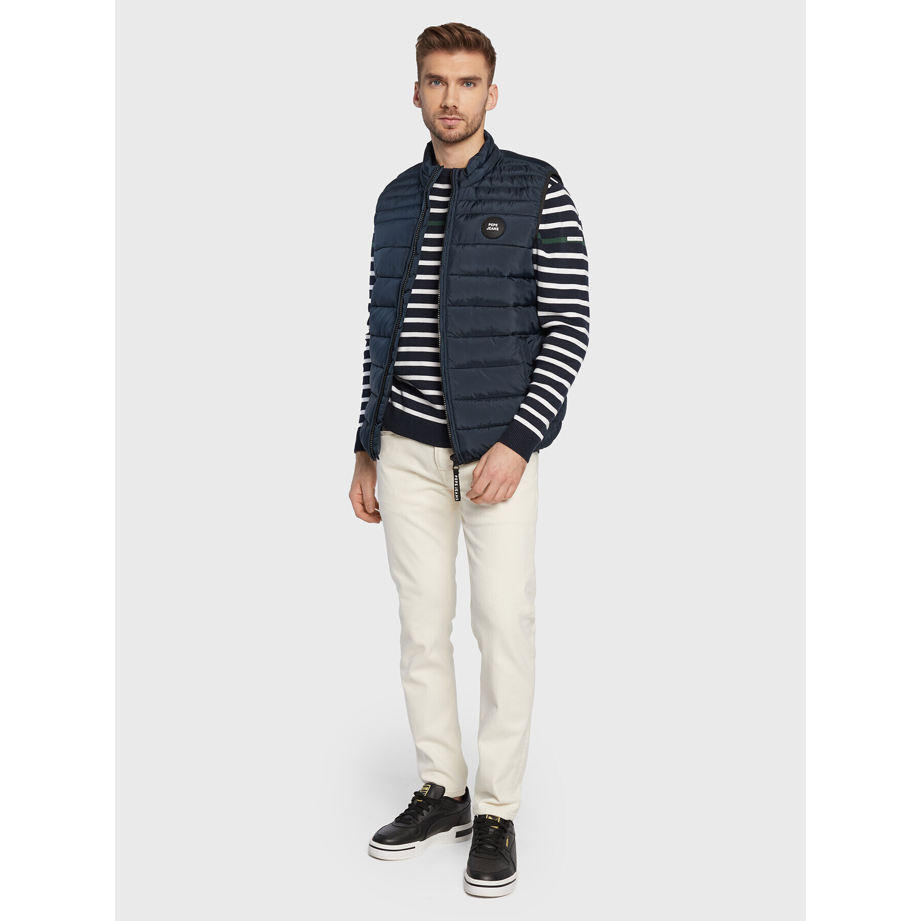 Pepe Jeans Vesta Jack PM402590 Tmavomodrá Regular Fit - Pepit.cz