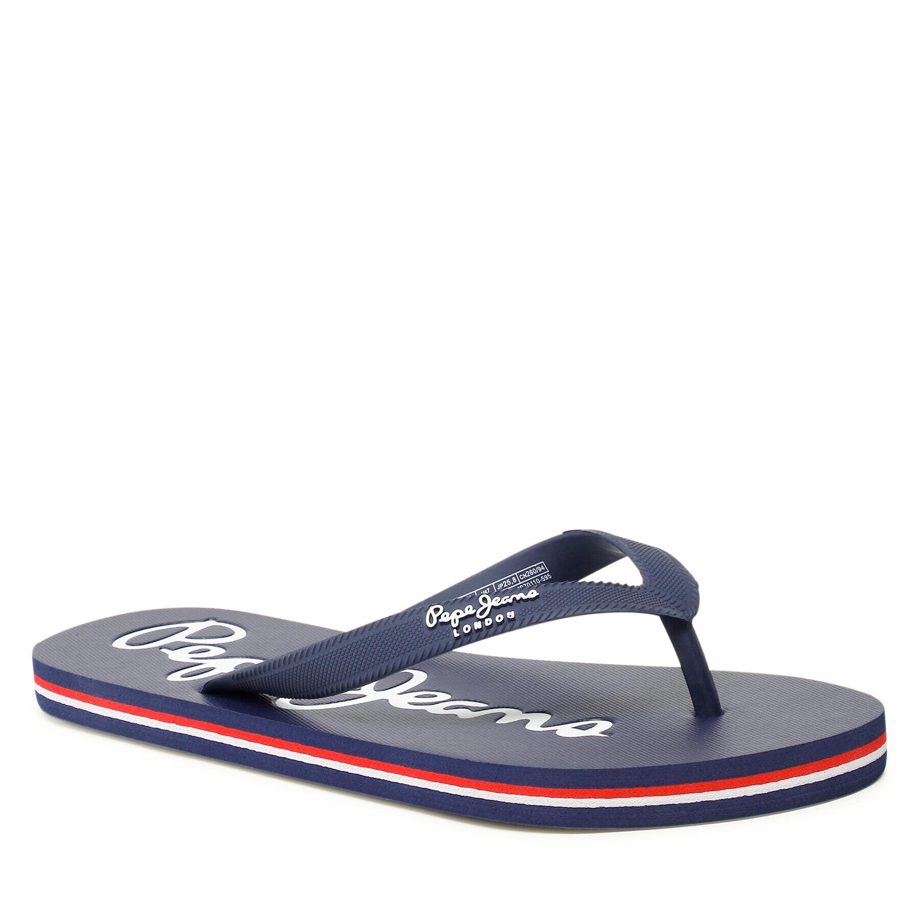 Pepe Jeans Žabky Bat Beach Brand M PMS70110 Tmavomodrá - Pepit.cz