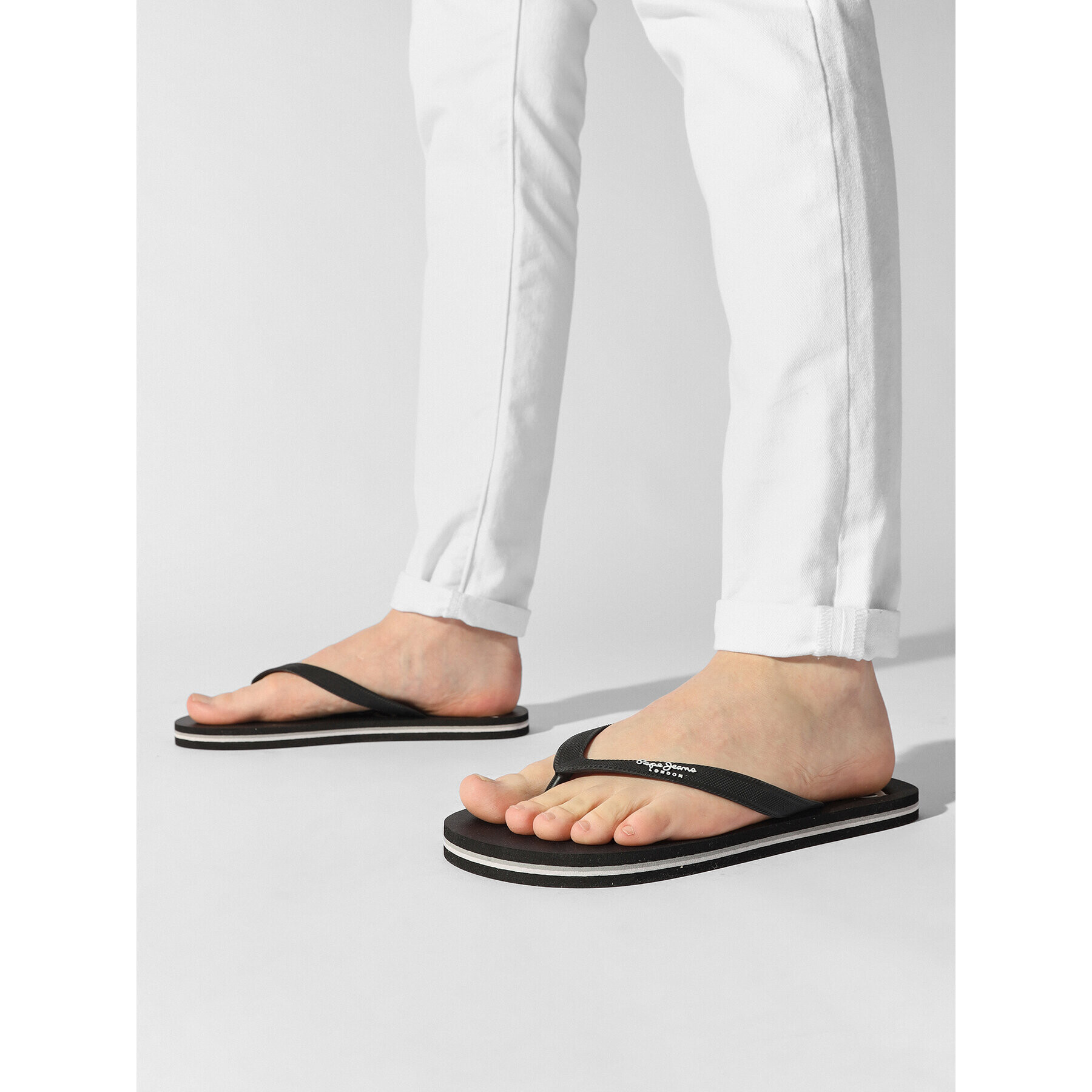 Pepe Jeans Žabky Bay Beach Basic M PMS70128 Černá - Pepit.cz