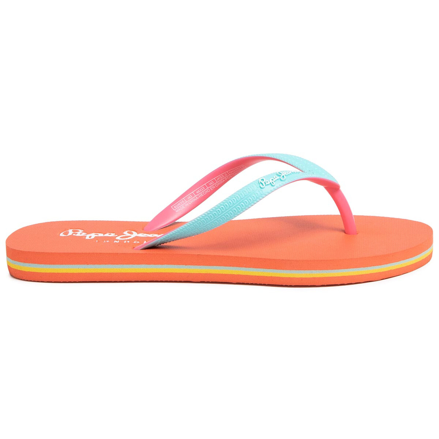 Pepe Jeans Žabky Beach Basic Girl PGS70032 Modrá - Pepit.cz