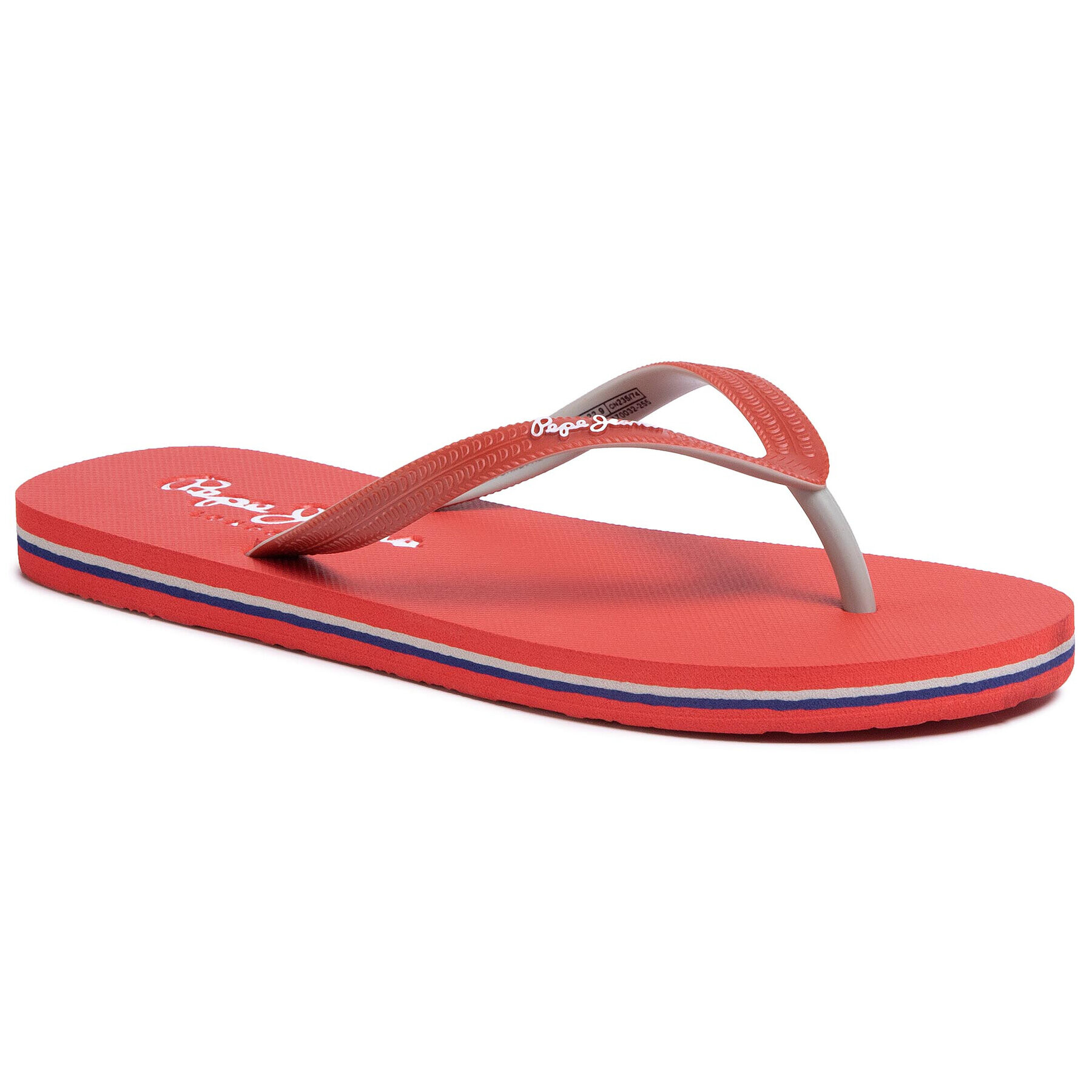 Pepe Jeans Žabky Beach Basic PBS70032 Červená - Pepit.cz