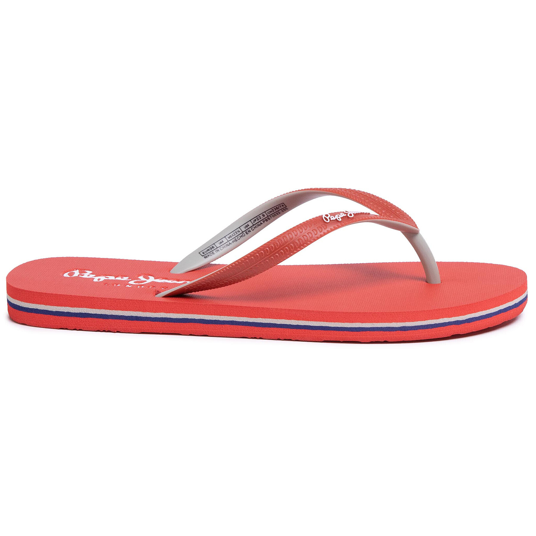 Pepe Jeans Žabky Beach Basic PBS70032 Červená - Pepit.cz