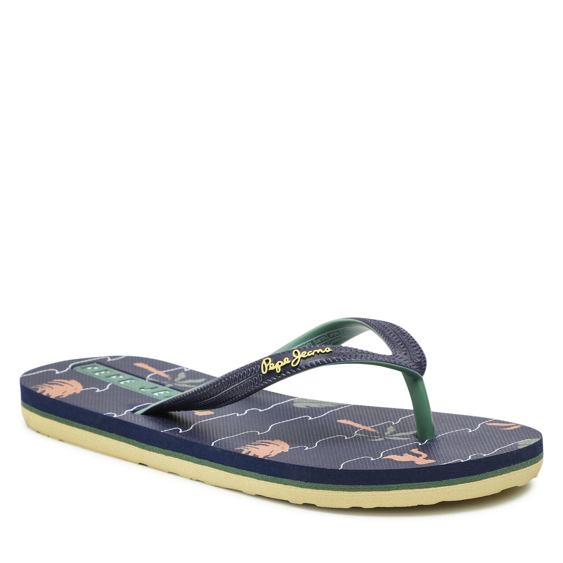 Pepe Jeans Žabky Beach Palm Boy PBS70051 Tmavomodrá - Pepit.cz