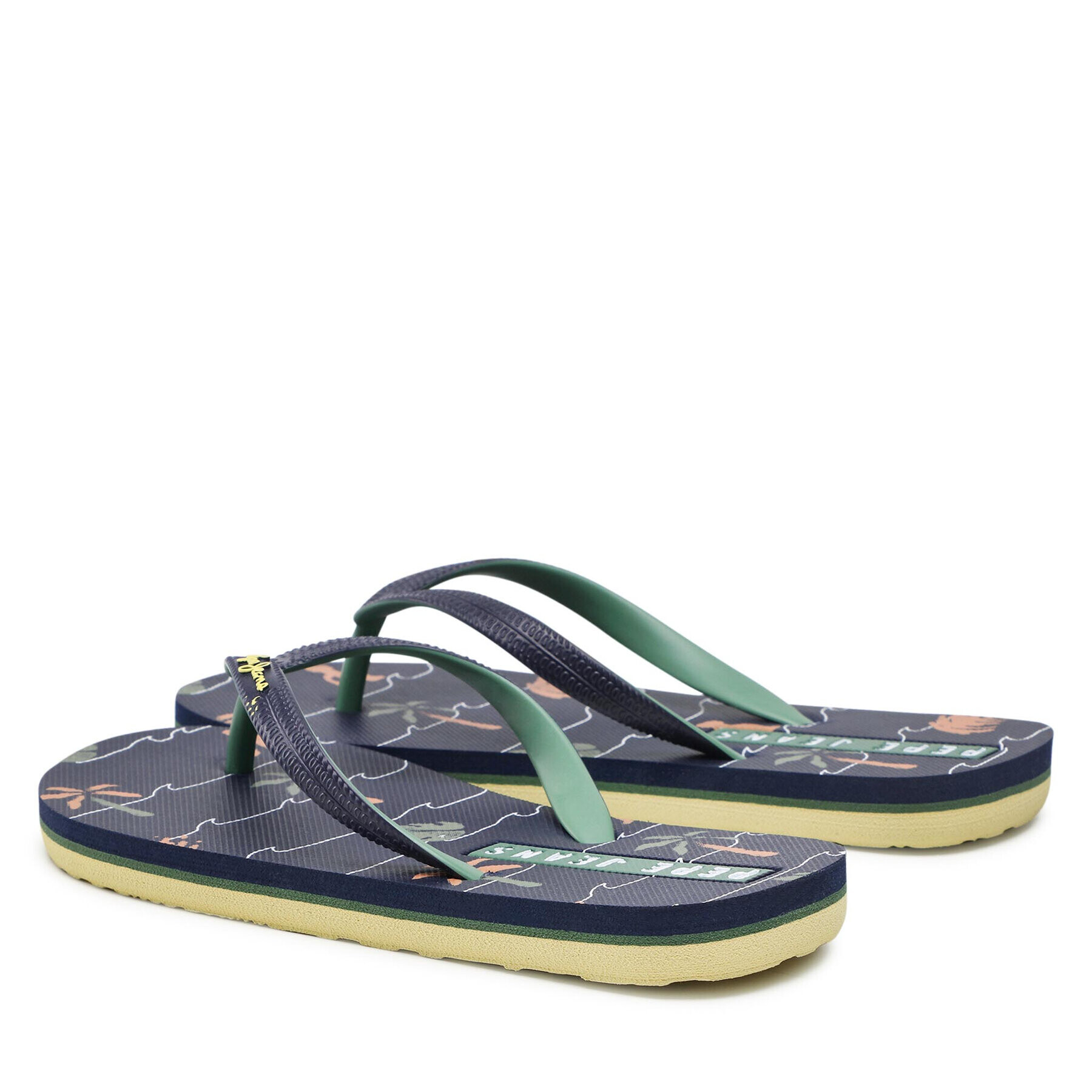 Pepe Jeans Žabky Beach Palm Boy PBS70051 Tmavomodrá - Pepit.cz