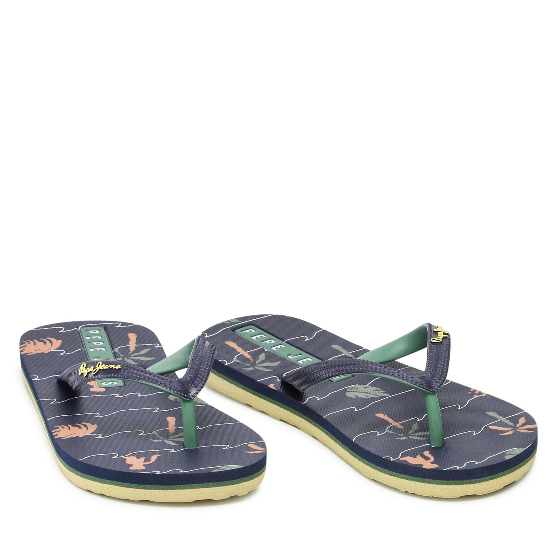 Pepe Jeans Žabky Beach Palm Boy PBS70051 Tmavomodrá - Pepit.cz