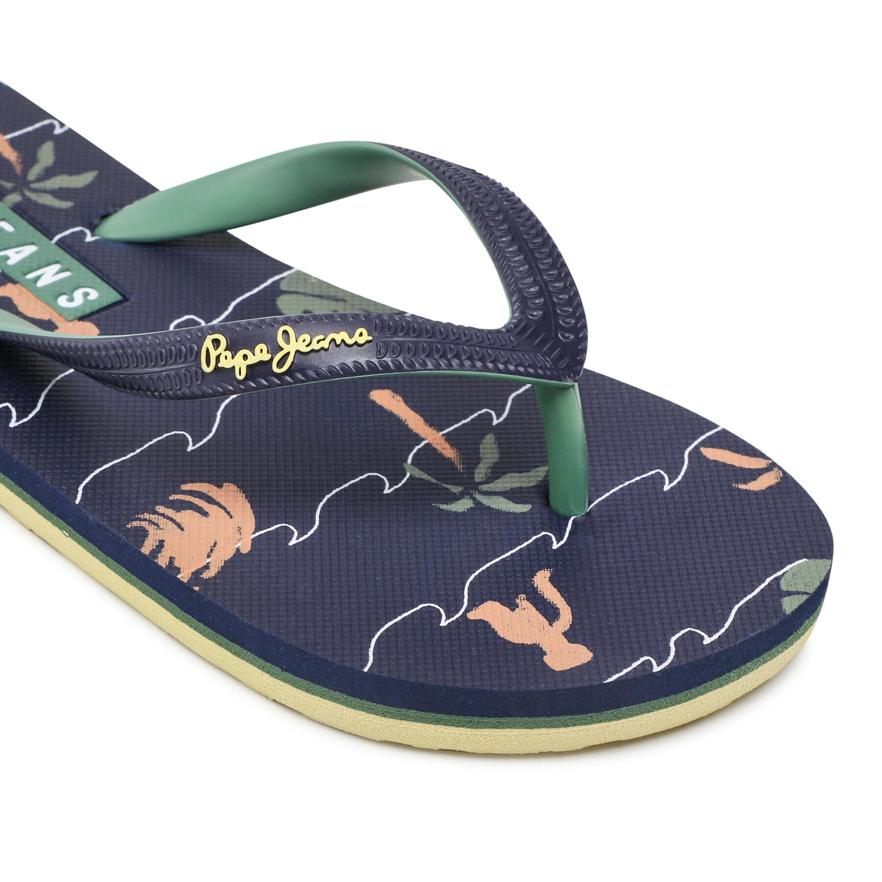 Pepe Jeans Žabky Beach Palm Boy PBS70051 Tmavomodrá - Pepit.cz