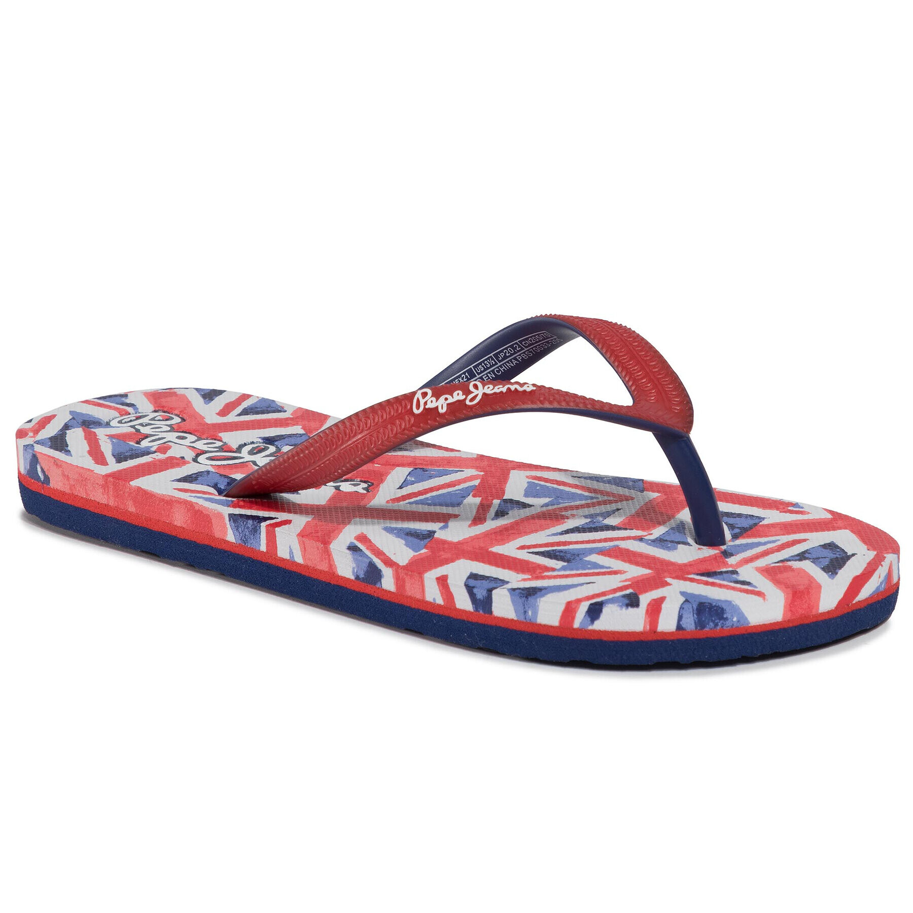 Pepe Jeans Žabky Dorset Beach PBS70033 Červená - Pepit.cz