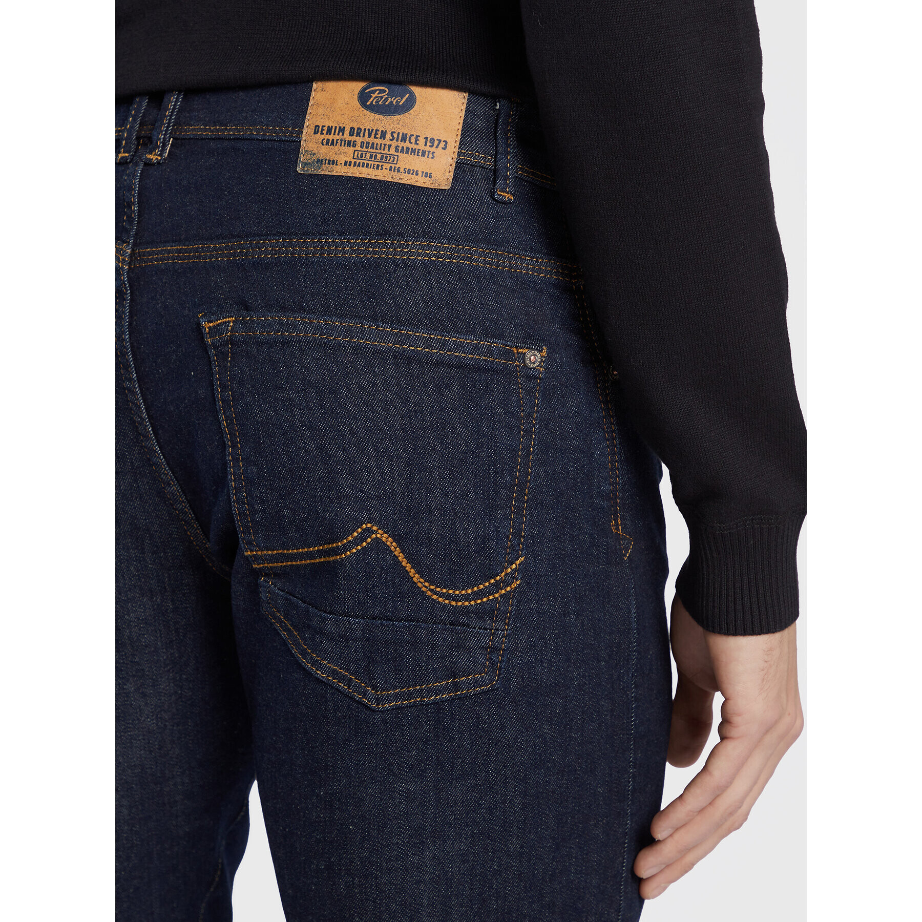 Petrol Industries Jeansy M-3020-DNM006 Tmavomodrá Slim Fit - Pepit.cz