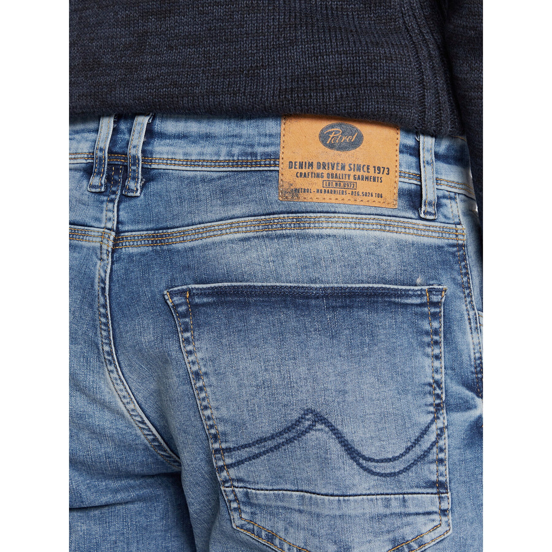 Petrol Industries Jeansy Russel 0002 Modrá Tapered Fit - Pepit.cz