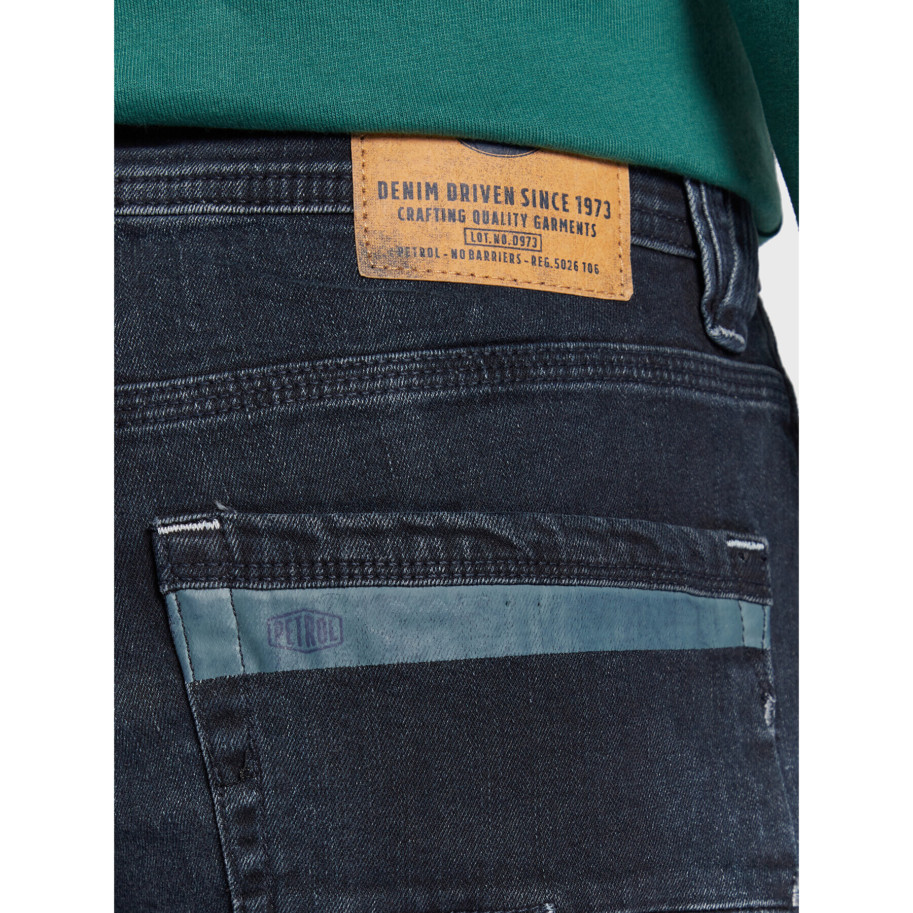 Petrol Industries Jeansy Seaham Tracker 0012 Tmavomodrá Slim Fit - Pepit.cz