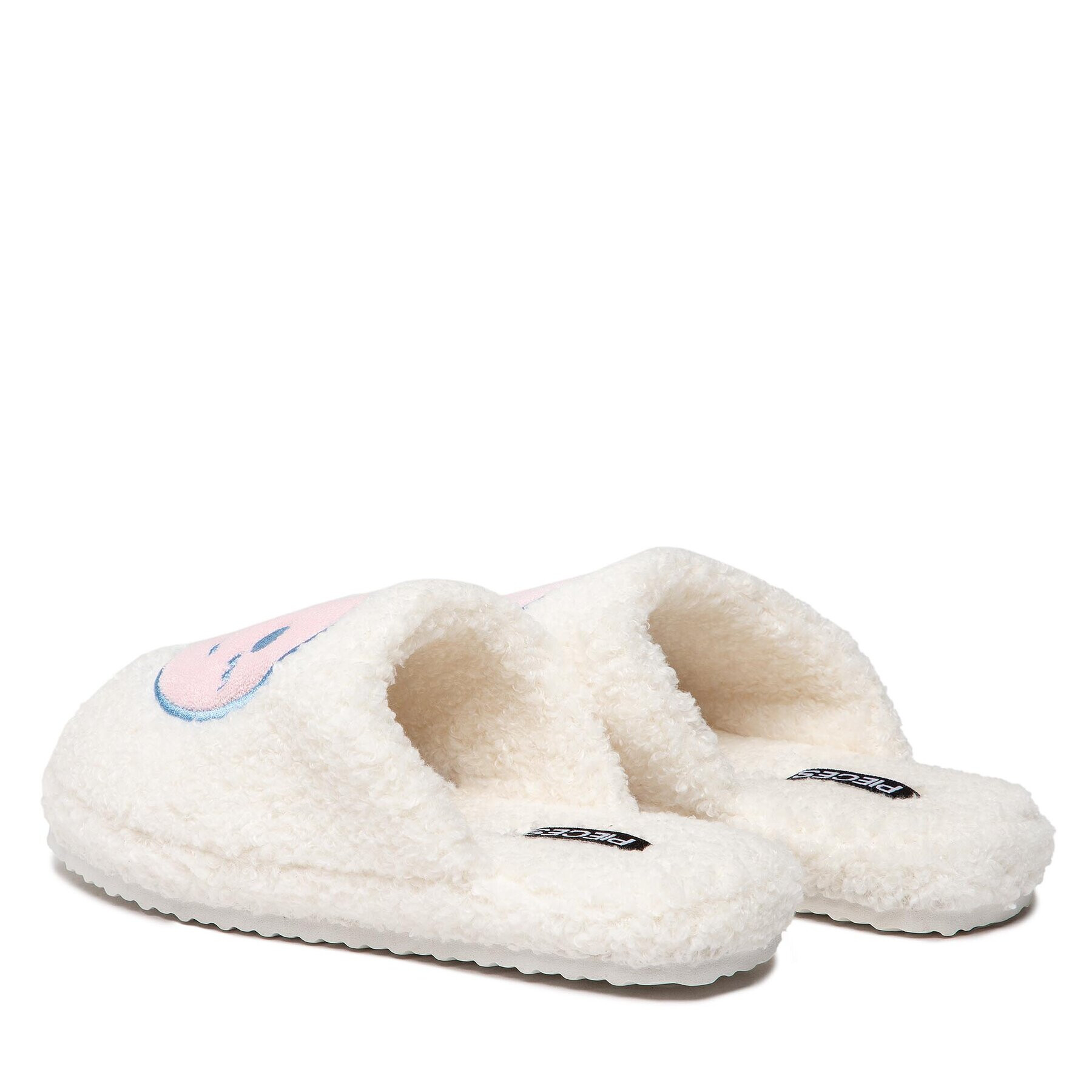 Pieces Bačkory Pcmulle Happy Slipper 17129247 Bílá - Pepit.cz