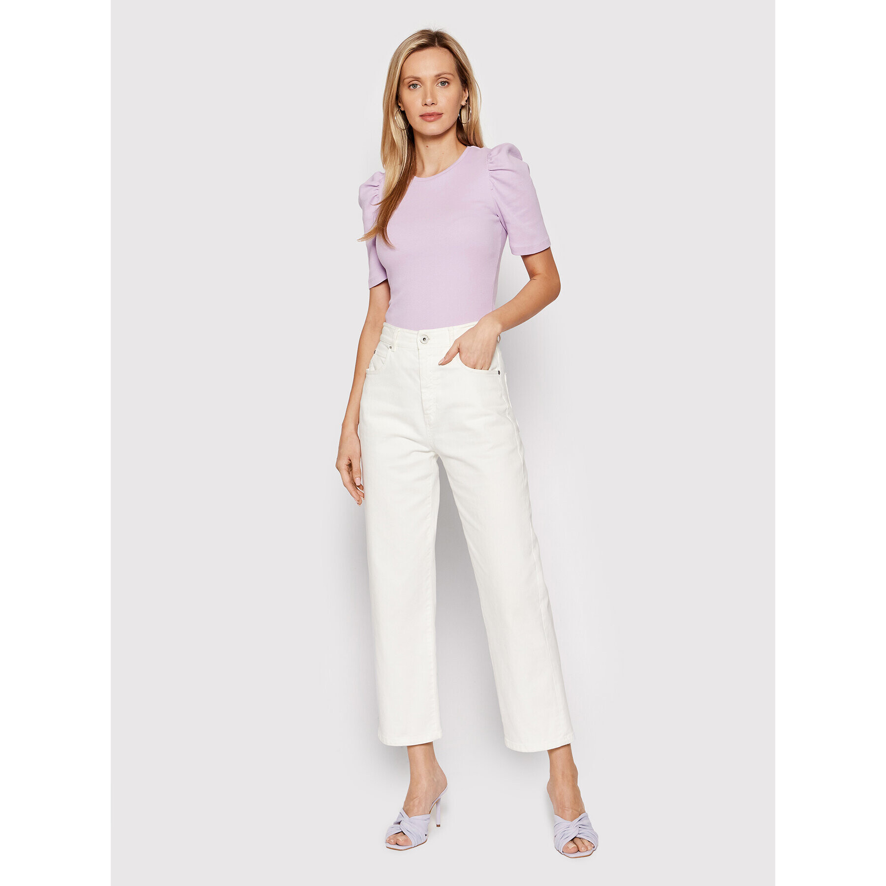 Pieces Halenka Anna 17110522 Fialová Slim Fit - Pepit.cz