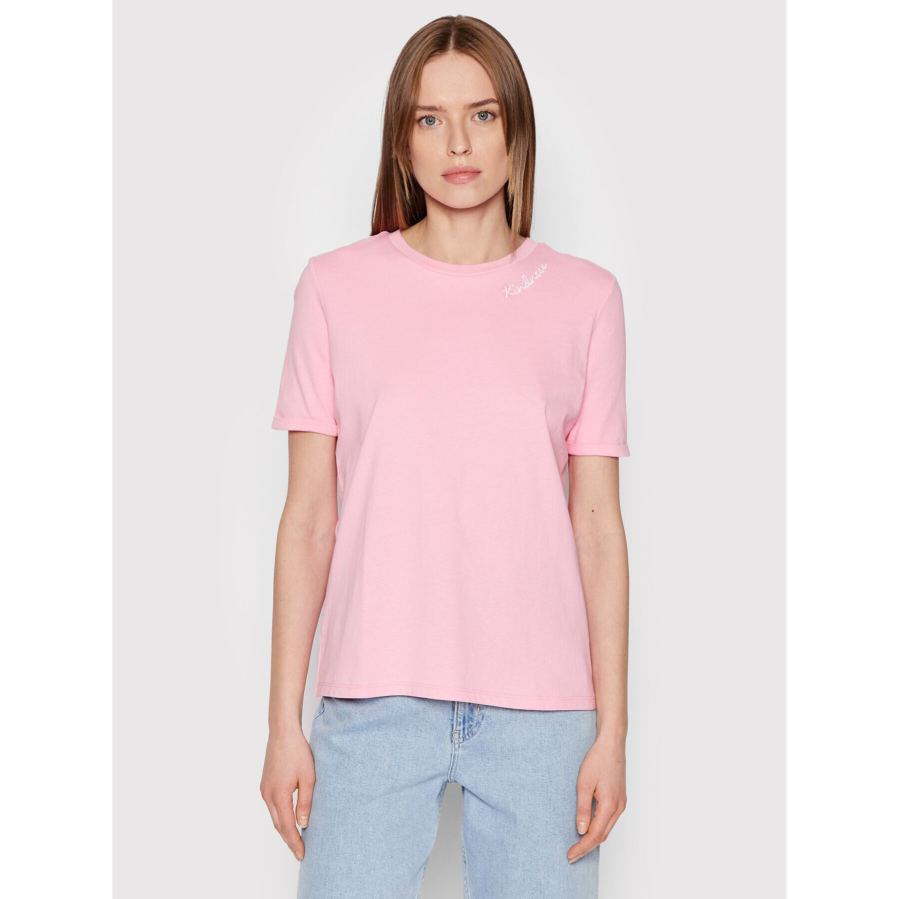 Pieces T-Shirt Velune 17124346 Růžová Relaxed Fit - Pepit.cz