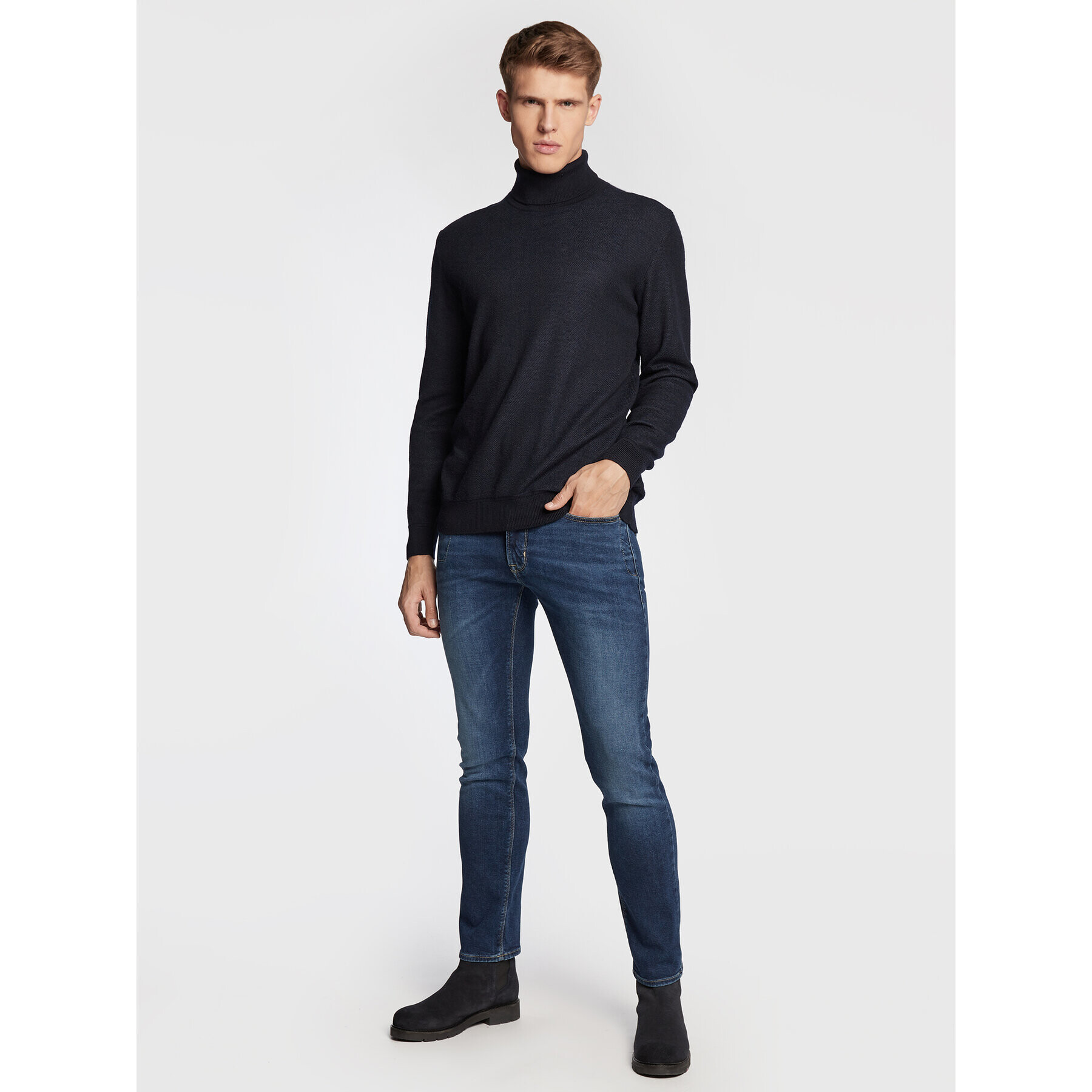 Pierre Cardin Jeansy 33110/000/7708 Tmavomodrá Slim Fit - Pepit.cz