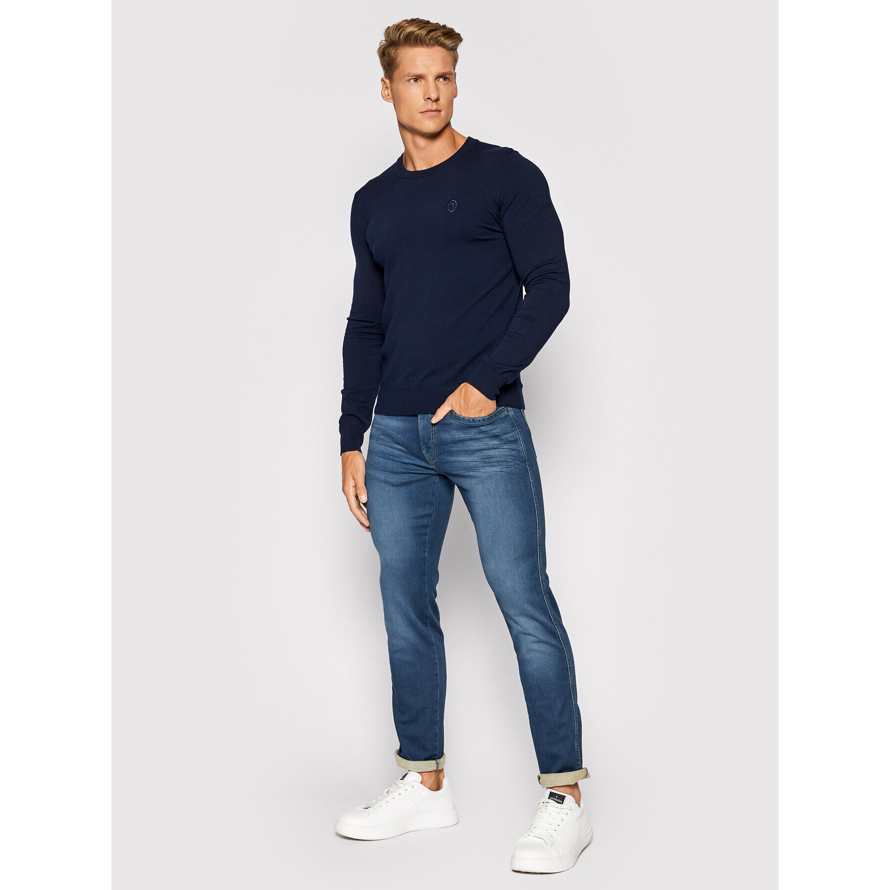 Pierre Cardin Jeansy 3415/000/9918 Tmavomodrá Lyon Tapered Fit - Pepit.cz