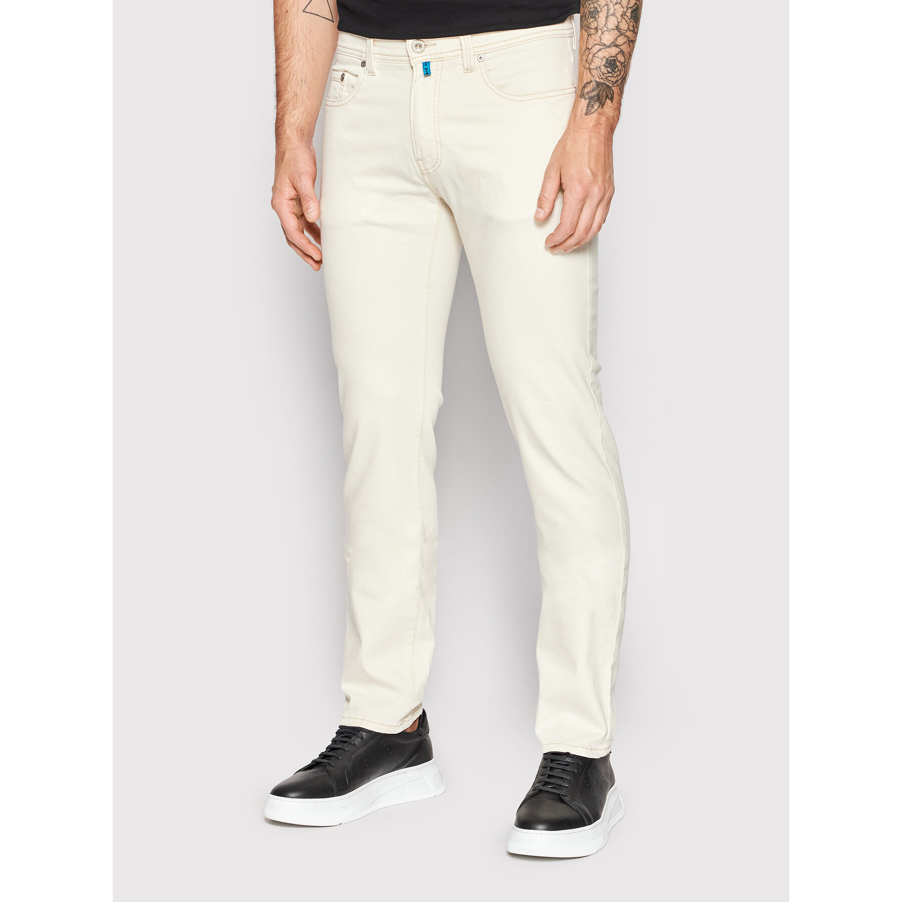 Pierre Cardin Jeansy 34510/000/8023 Bílá Tapered Fit - Pepit.cz