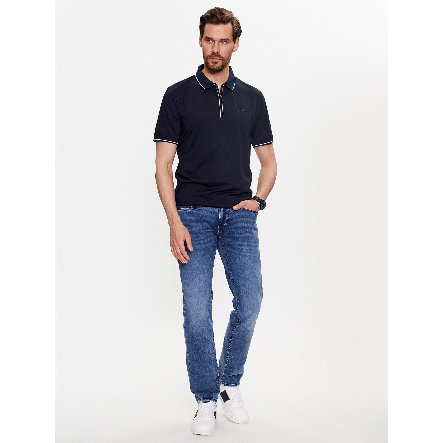 Pierre Cardin Jeansy 35530/000/8070 Modrá Slim Fit - Pepit.cz