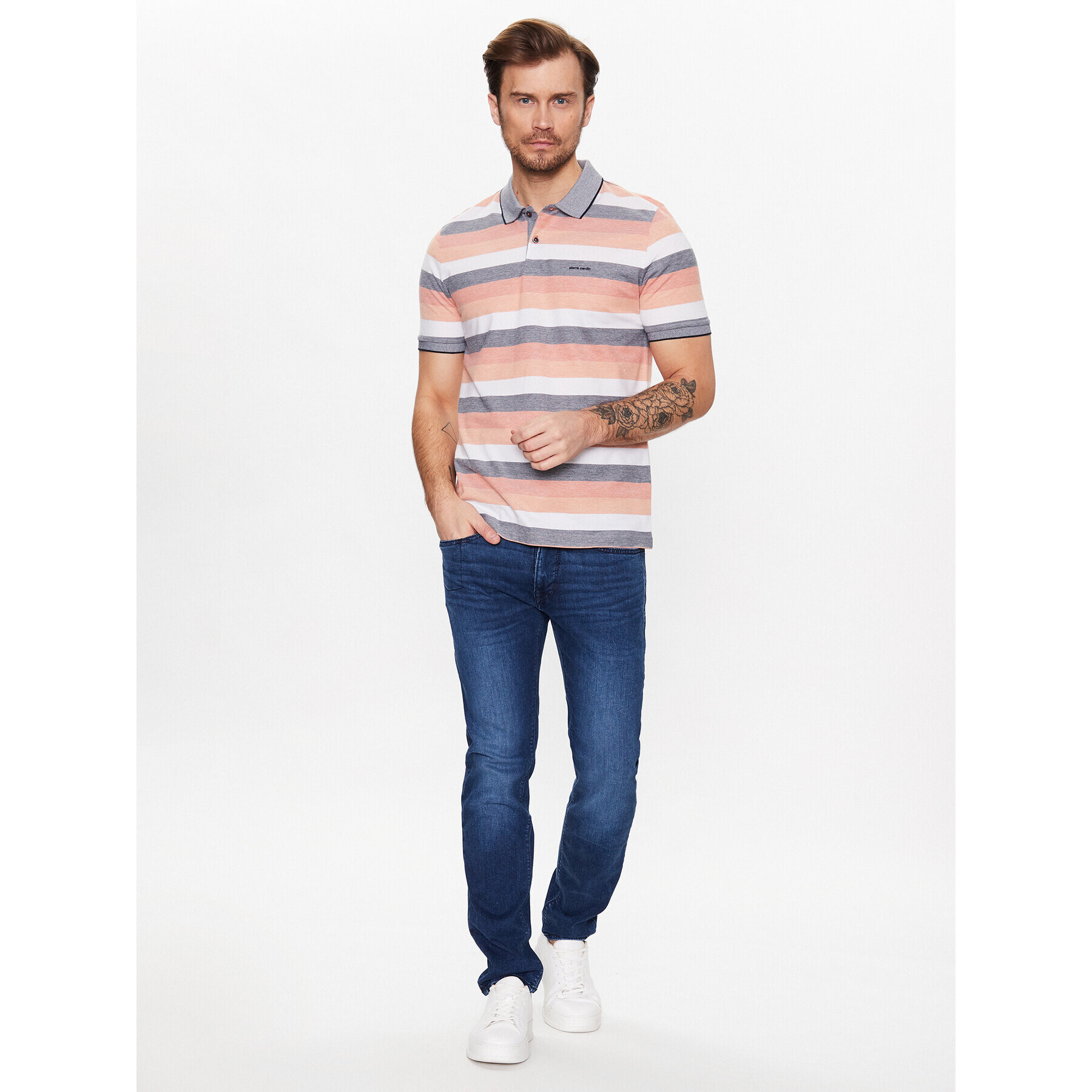 Pierre Cardin Jeansy C7 33110/000/8075 Tmavomodrá Slim Fit - Pepit.cz