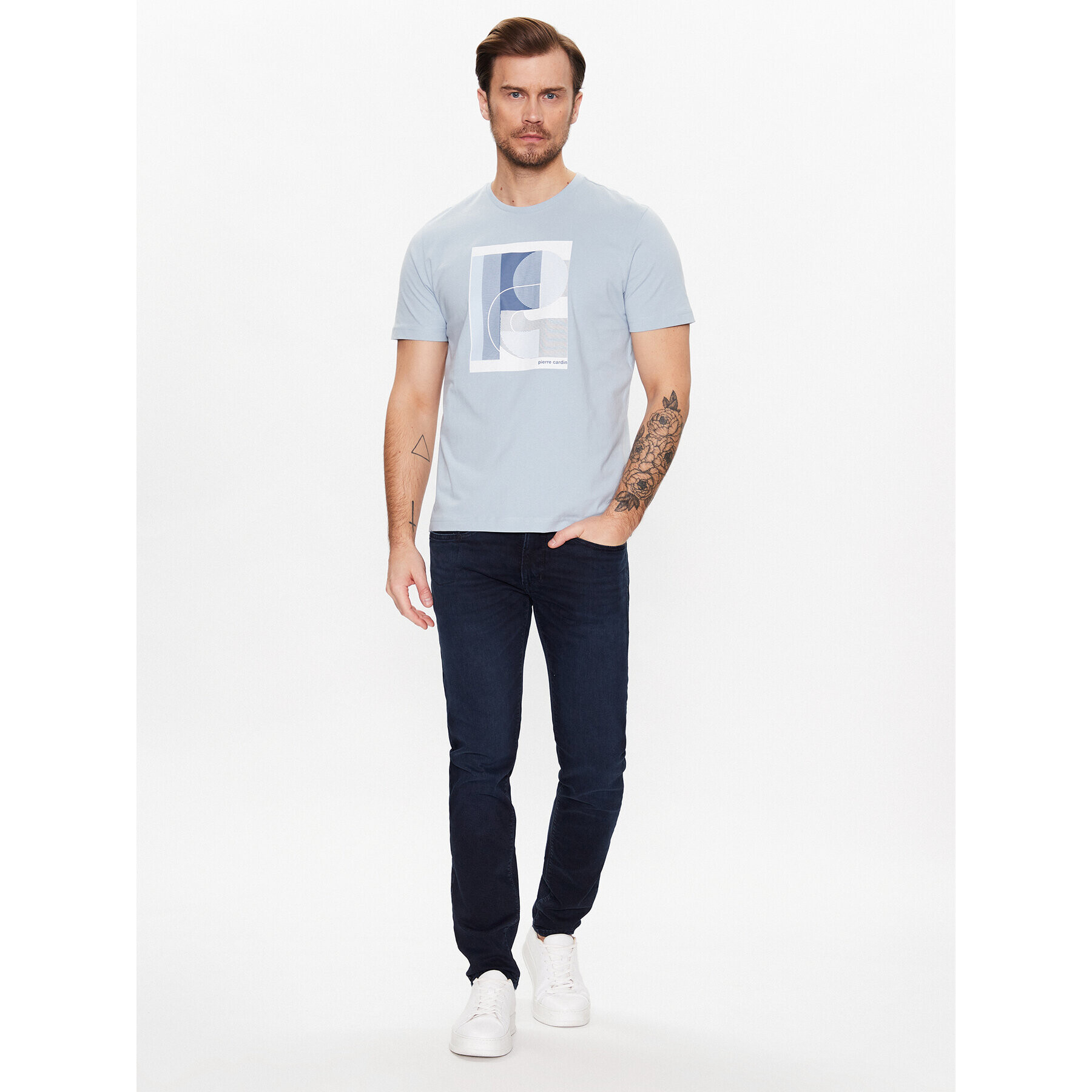 Pierre Cardin Jeansy C7 33110/000/8077 Tmavomodrá Slim Fit - Pepit.cz