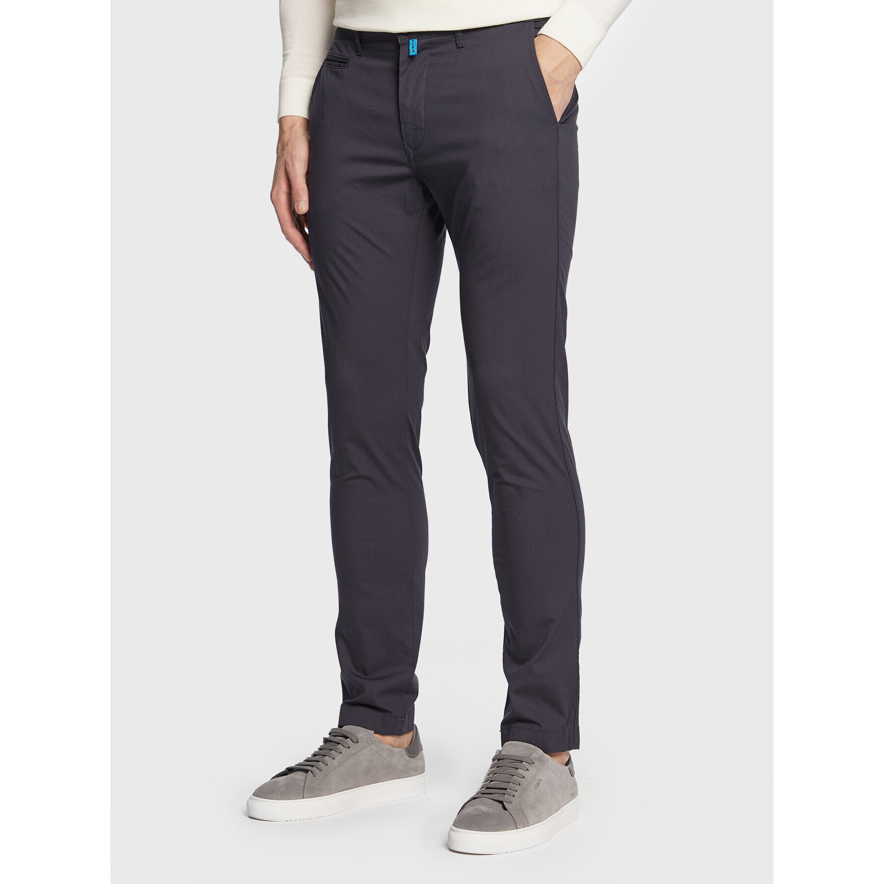 Pierre Cardin Kalhoty z materiálu 33757/000/4002 Tmavomodrá Slim Fit - Pepit.cz