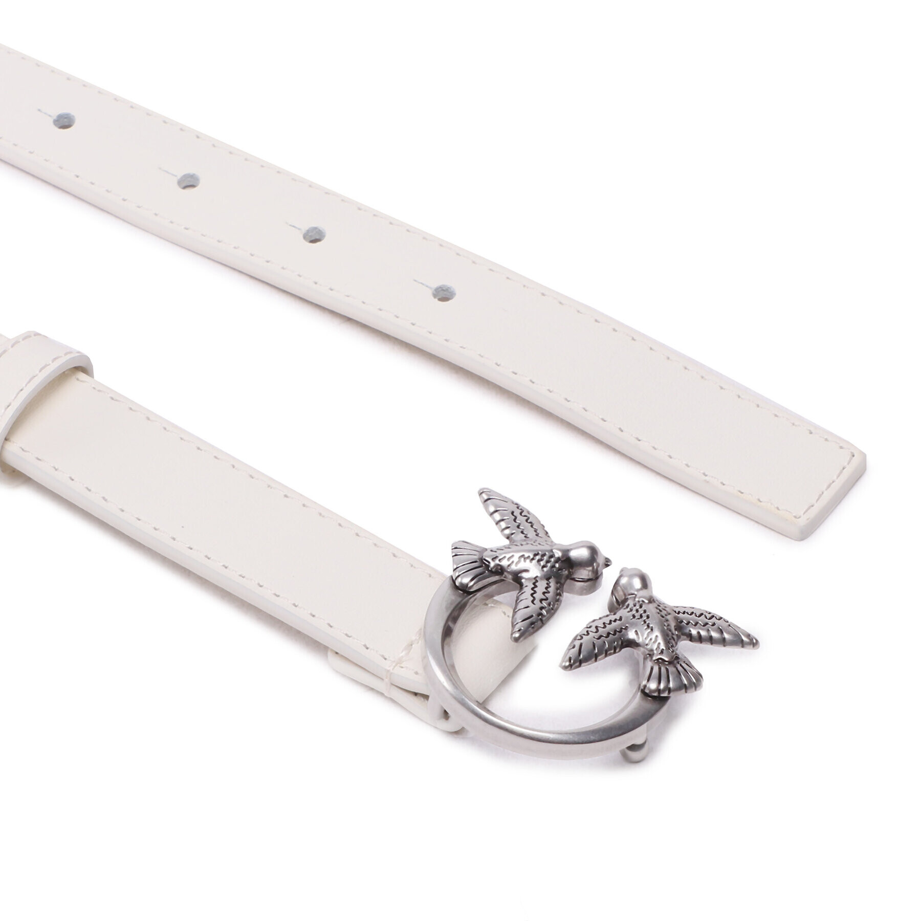 Pinko Dámský pásek Love Berry H2 Belt PE 23 PLT01 100143 A0F1 Bílá - Pepit.cz