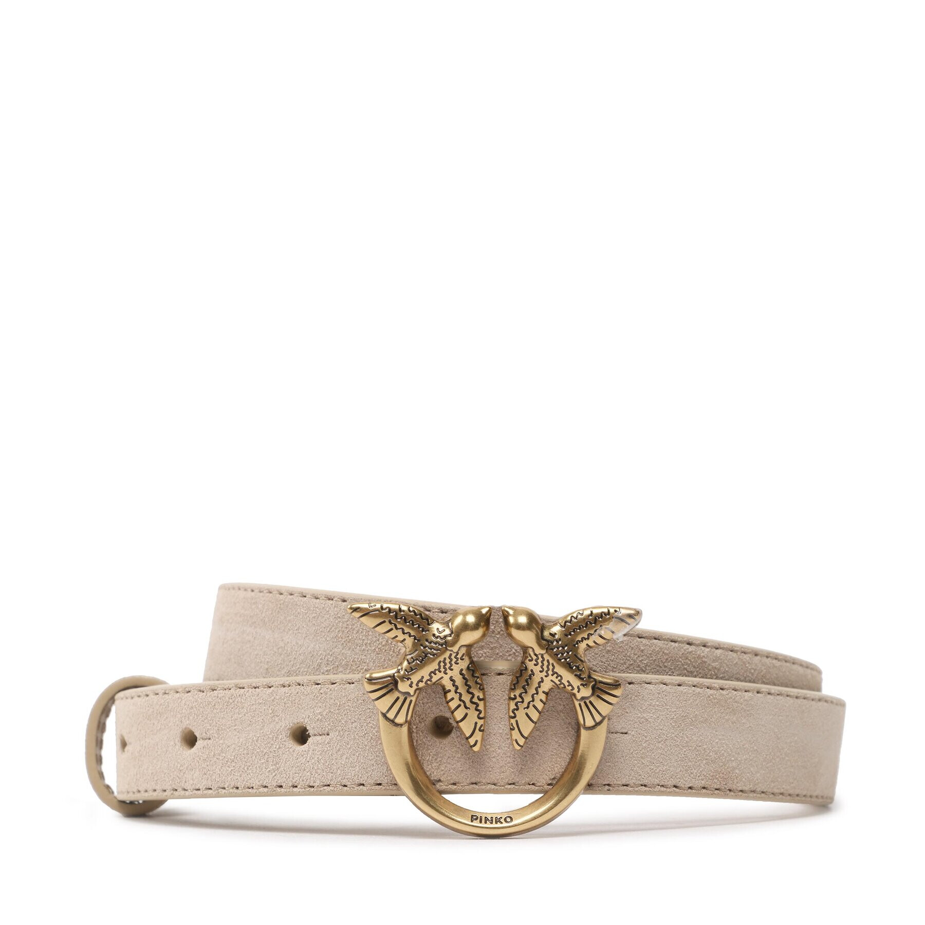 Pinko Dámský pásek Love Berry H2 Belt PE 23 PLT01 100143 A0F6 Béžová - Pepit.cz