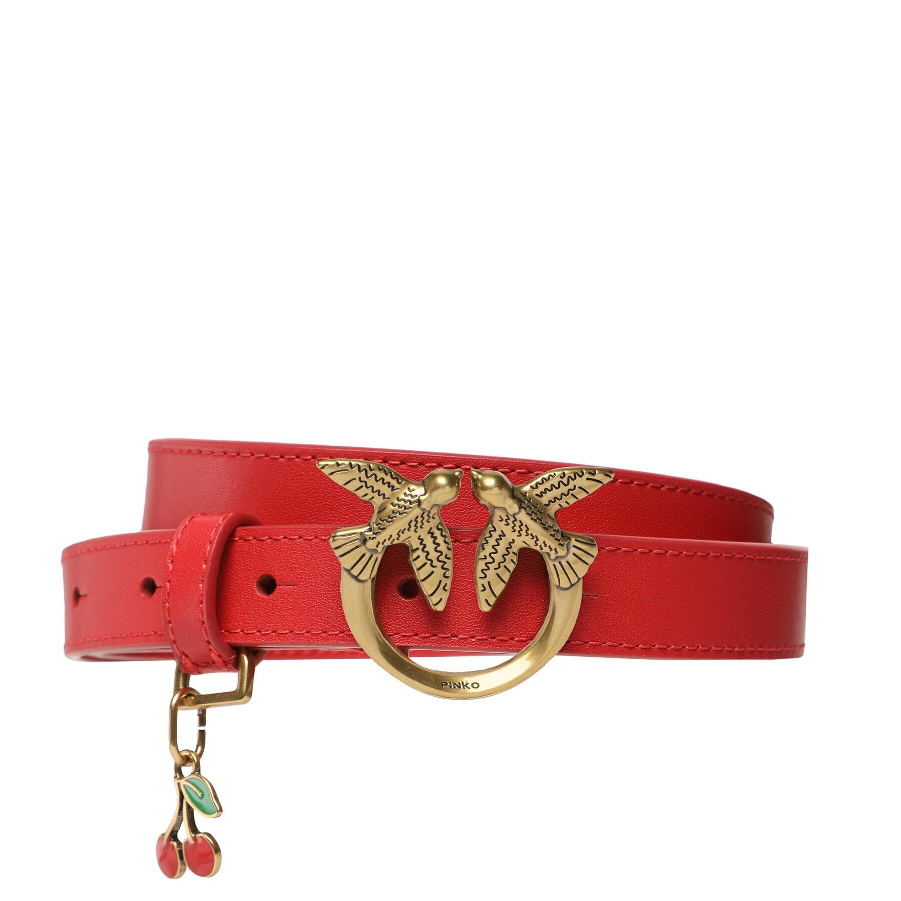 Pinko Dámský pásek Love Berry H2 Belt PE 23 PLT01 100143 A0R9 Červená - Pepit.cz