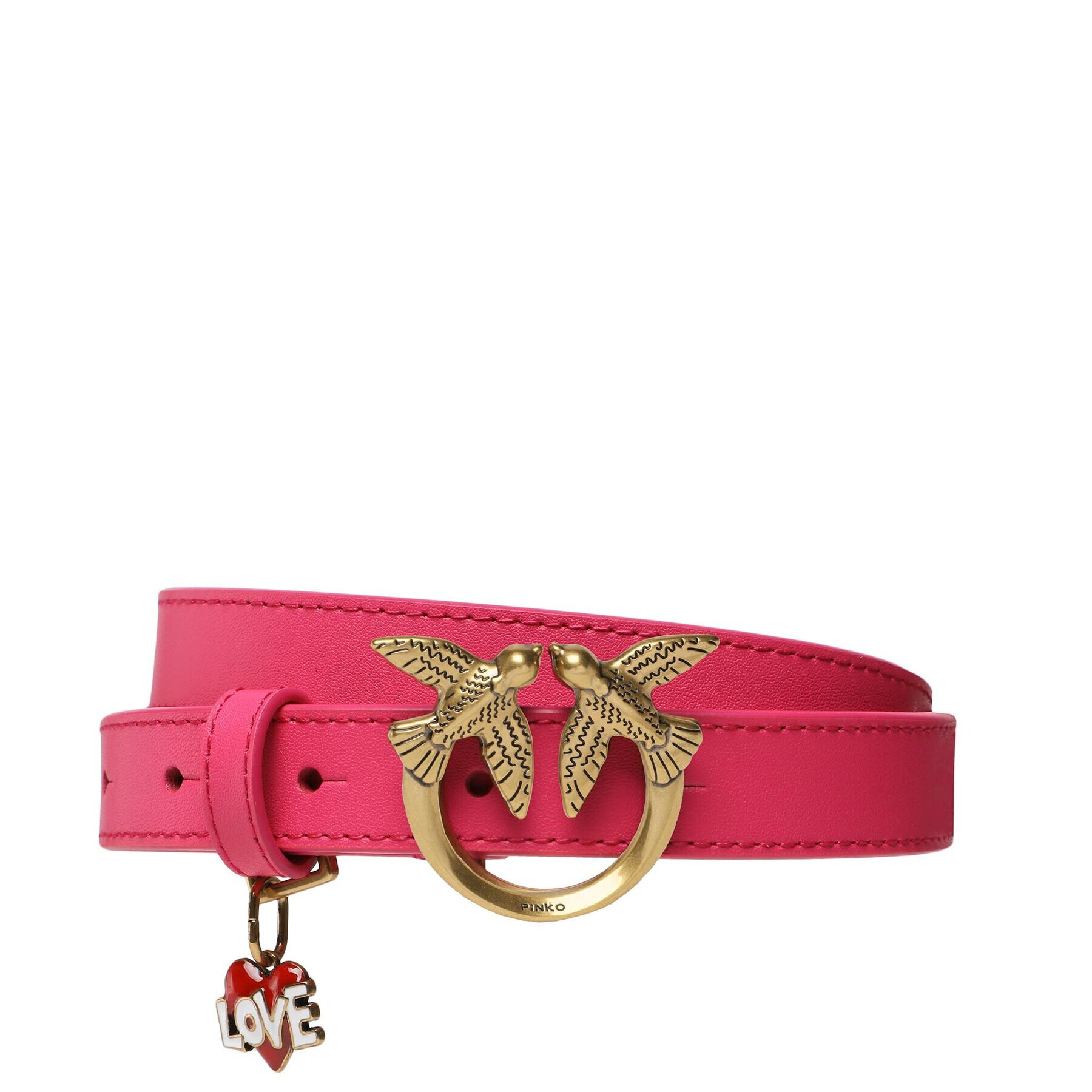 Pinko Dámský pásek Love Berry H2 Belt PE 23 PLT01 100143 A0R9 Růžová - Pepit.cz